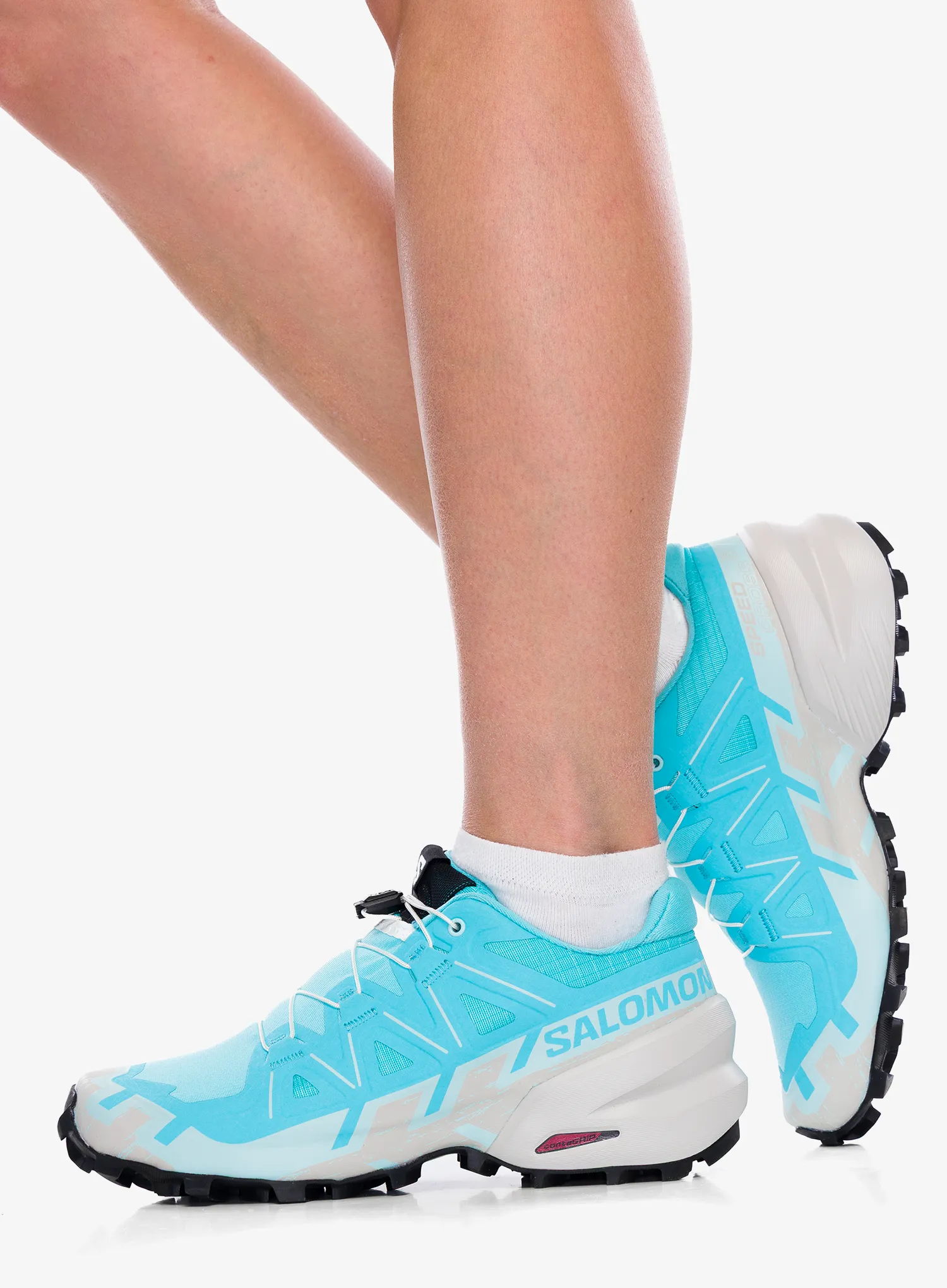 Pantofi alergare femei Salomon Speedcross 6 - blue curacao/lunar