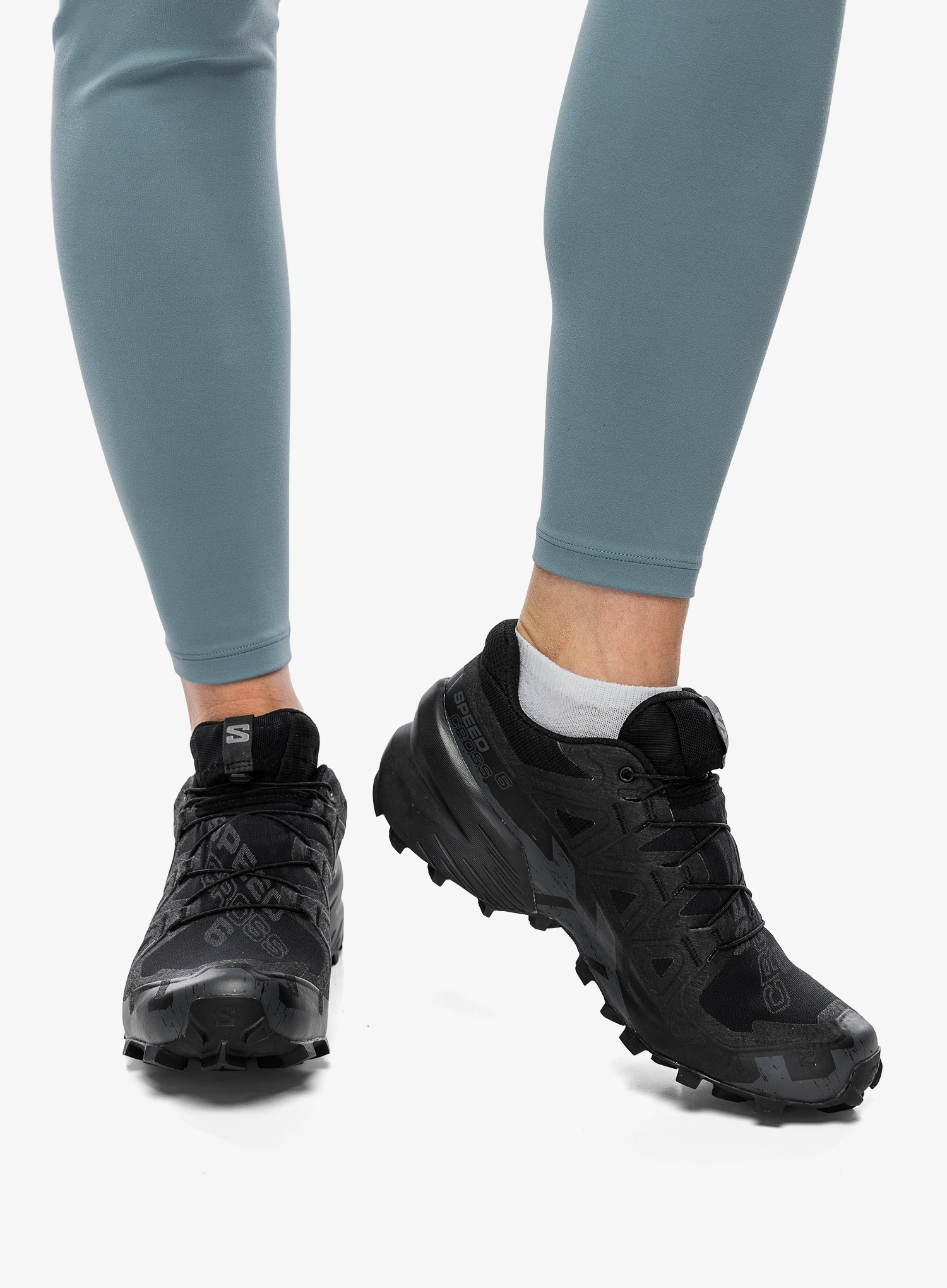 Pantofi alergare femei Salomon Speedcross 6 GTX - black/phan