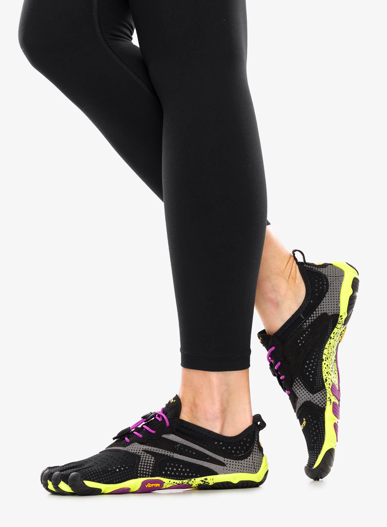 Pantofi alergare femei Vibram Fivefingers V-Run SS2021 - black/yellow