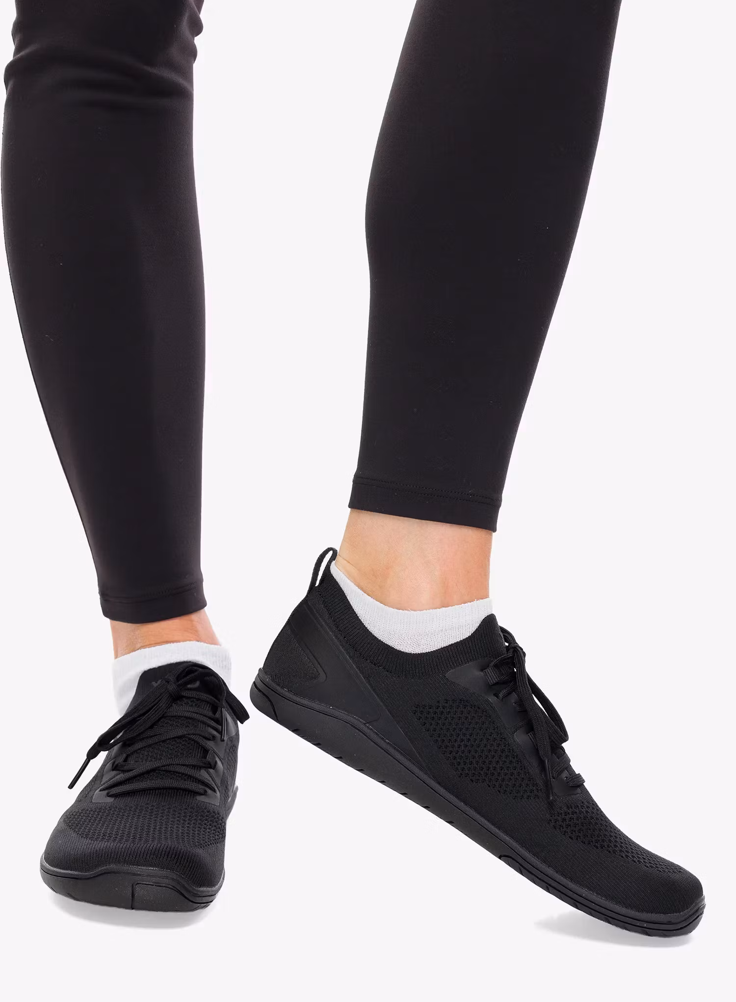Pantofi alergare femei Xero Shoes Nexus Knit - black/black