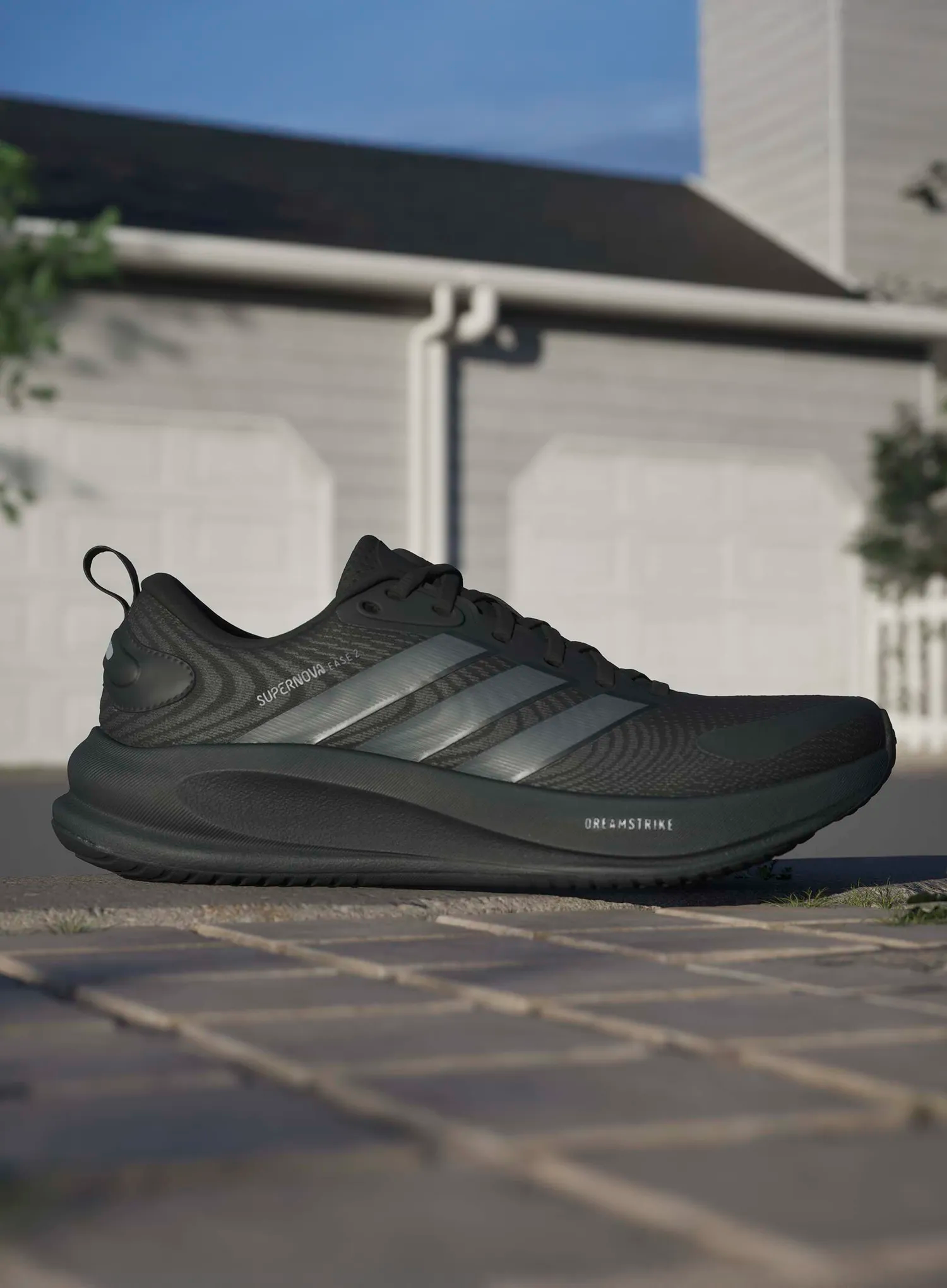 Pantofi alergare barbati adidas Supernova Ease 2 - core black/grey five/carbon