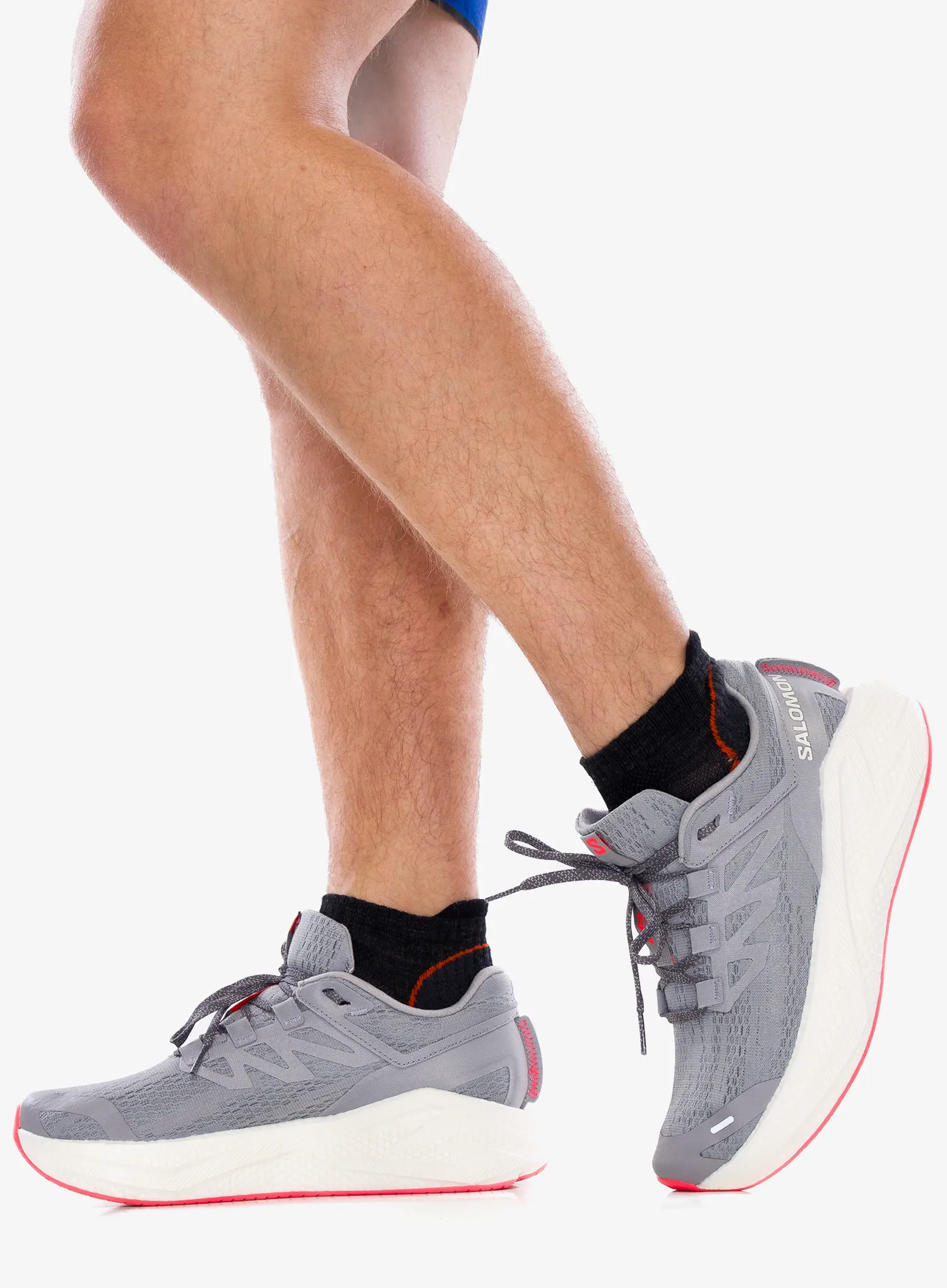 Pantofi alergare barbati Salomon Aero Glide 3 - alloy/vanila/neon