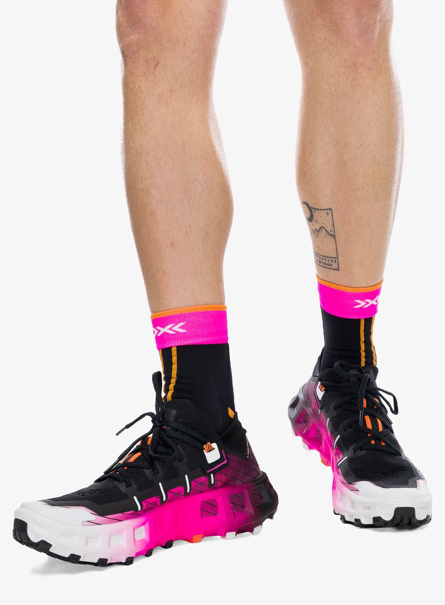 Pantofi alergare trail X-Bionic Terraskin X00 C - x black/x white/fluo pink