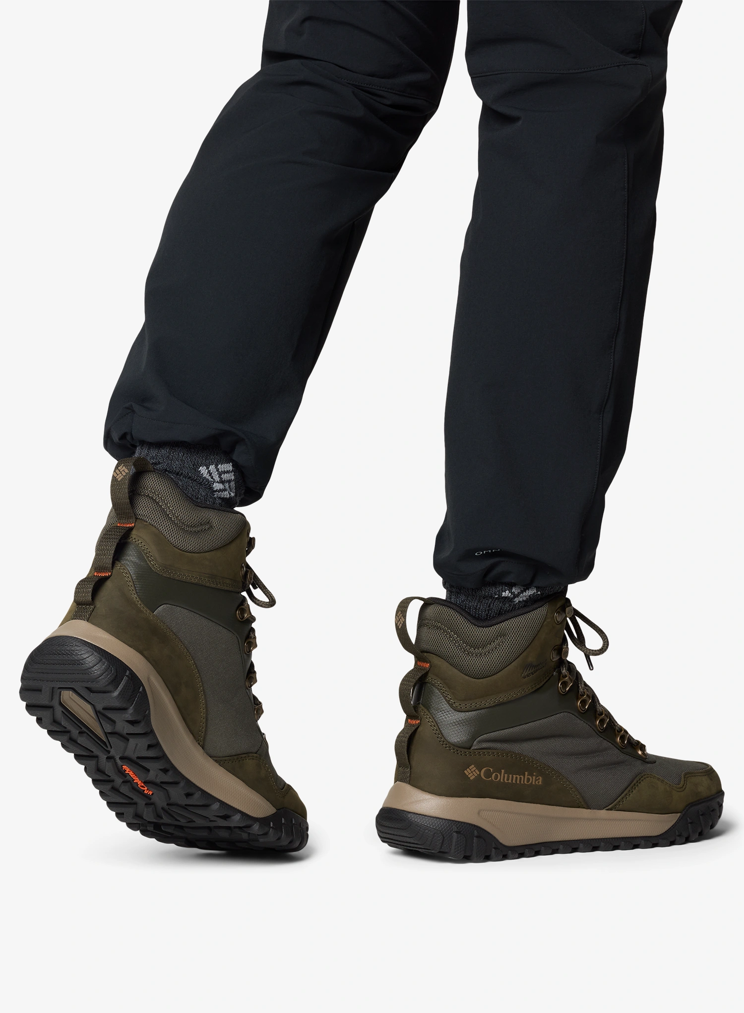 Ghete barbati Columbia Burnsider Omni-Heat Infinity - deep olive/tangy orange