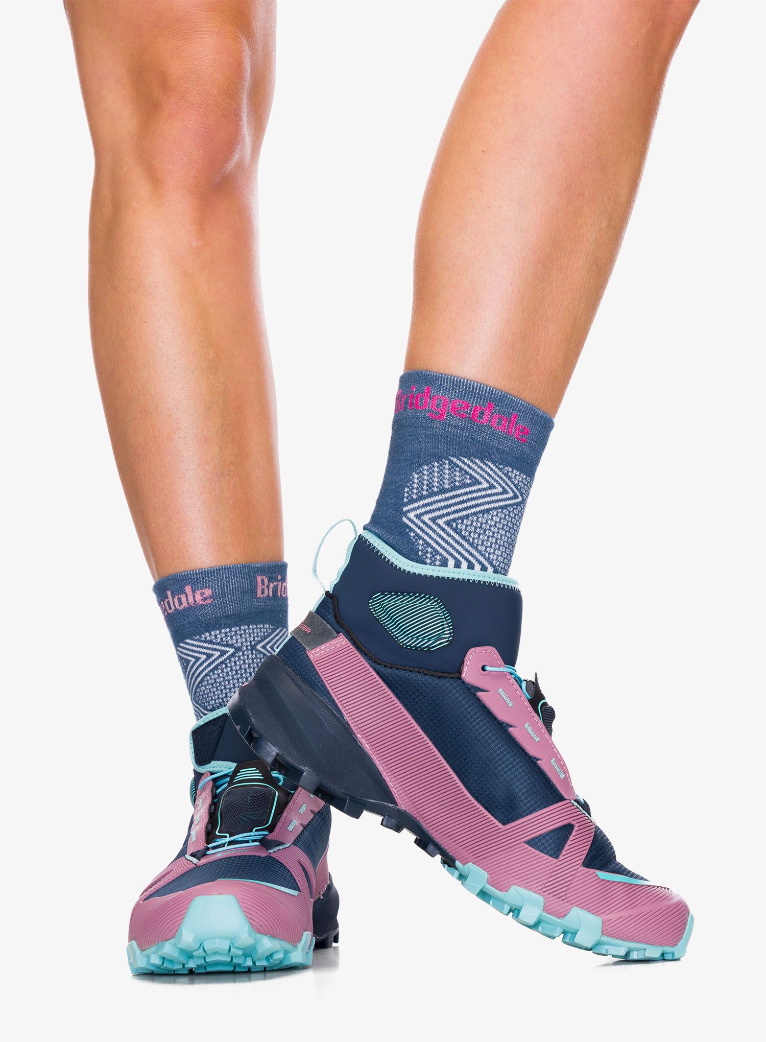 Pantofi femei Dynafit Traverse Mid GTX - blueberry/mokarosa