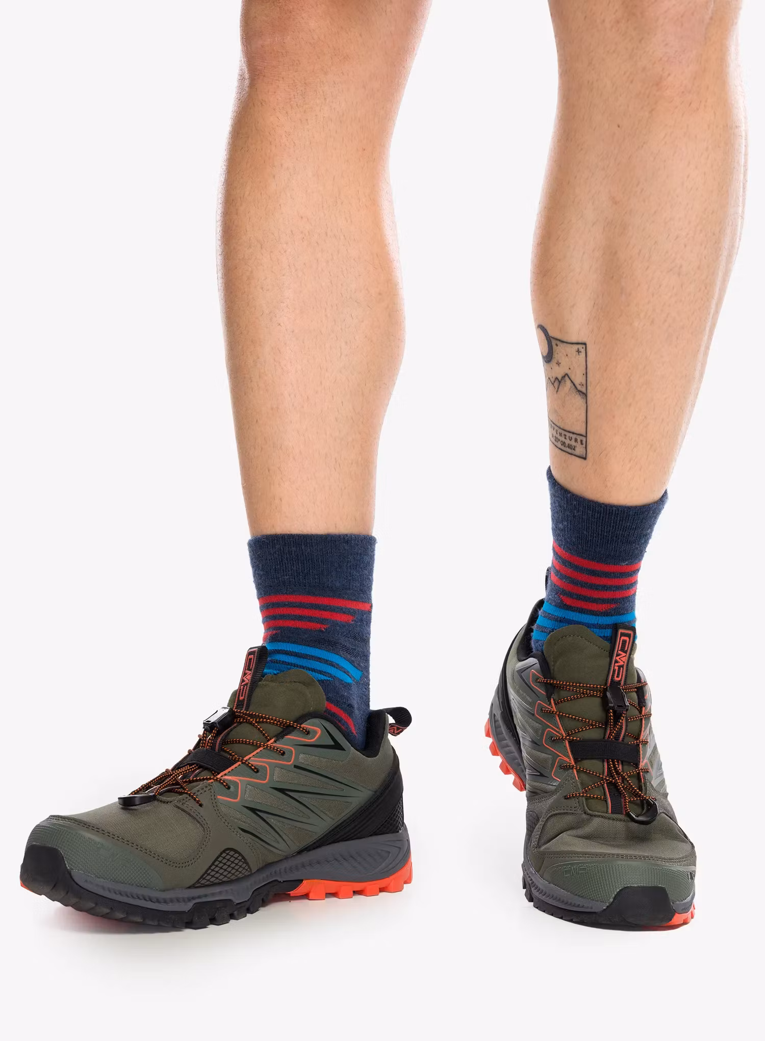 Pantofi trail CMP Atik WP Trail Running Shoes - olive/arancio