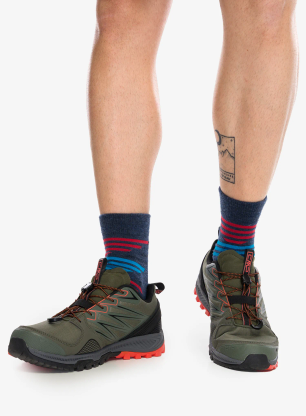 Pantofi trail CMP Atik WP Trail Running Shoes - olive/arancio