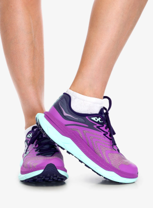 Pantofi alergare trail femei Hoka Tecton X 2 - orchid flower/night sky