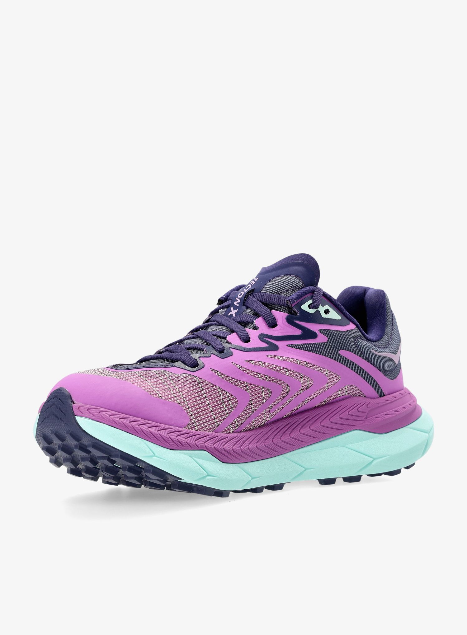 Pantofi alergare trail femei Hoka Tecton X 2 - orchid flower/night