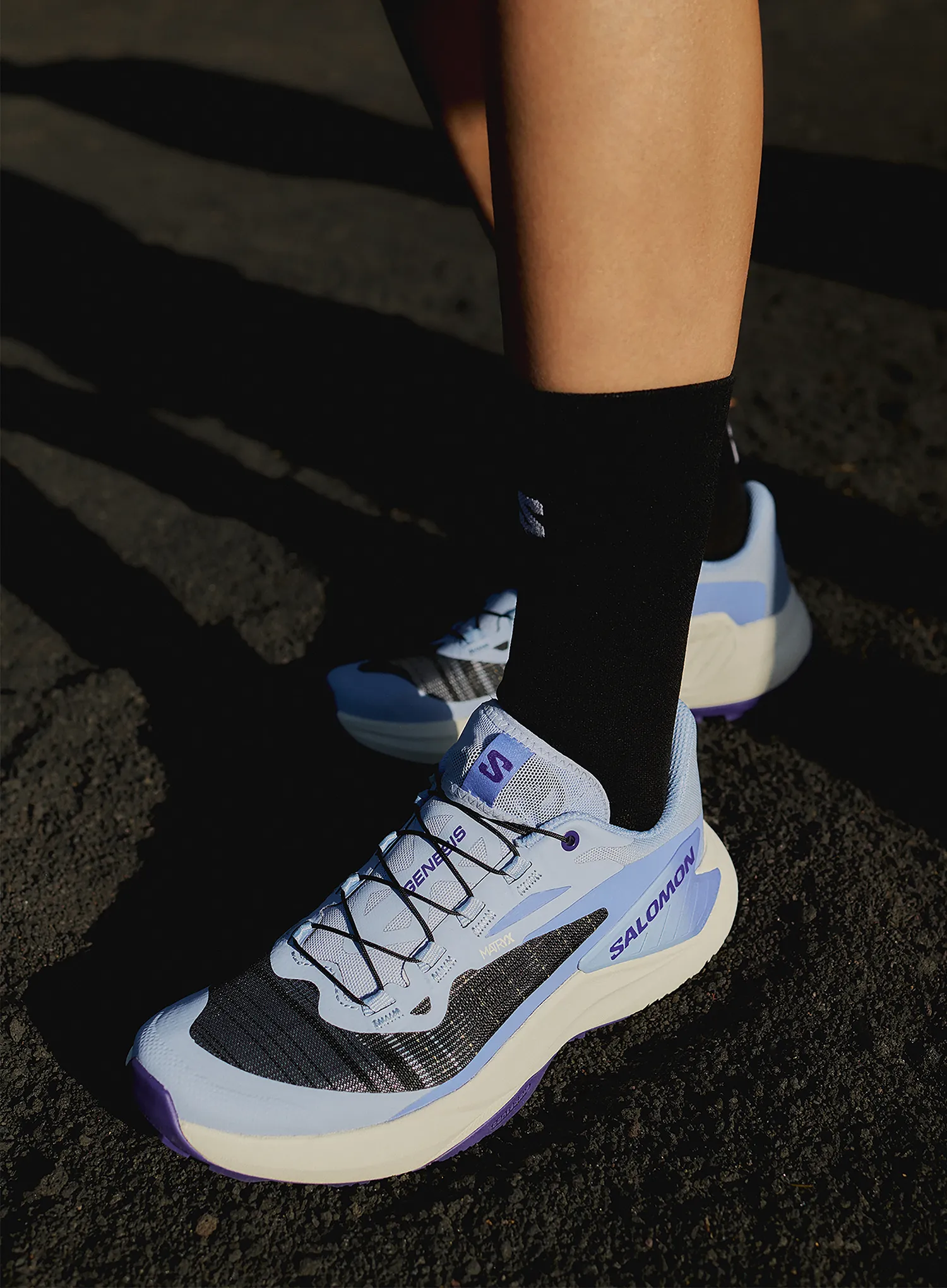 Pantofi alergare trail femei Salomon Genesis - blue/persian/deep blue