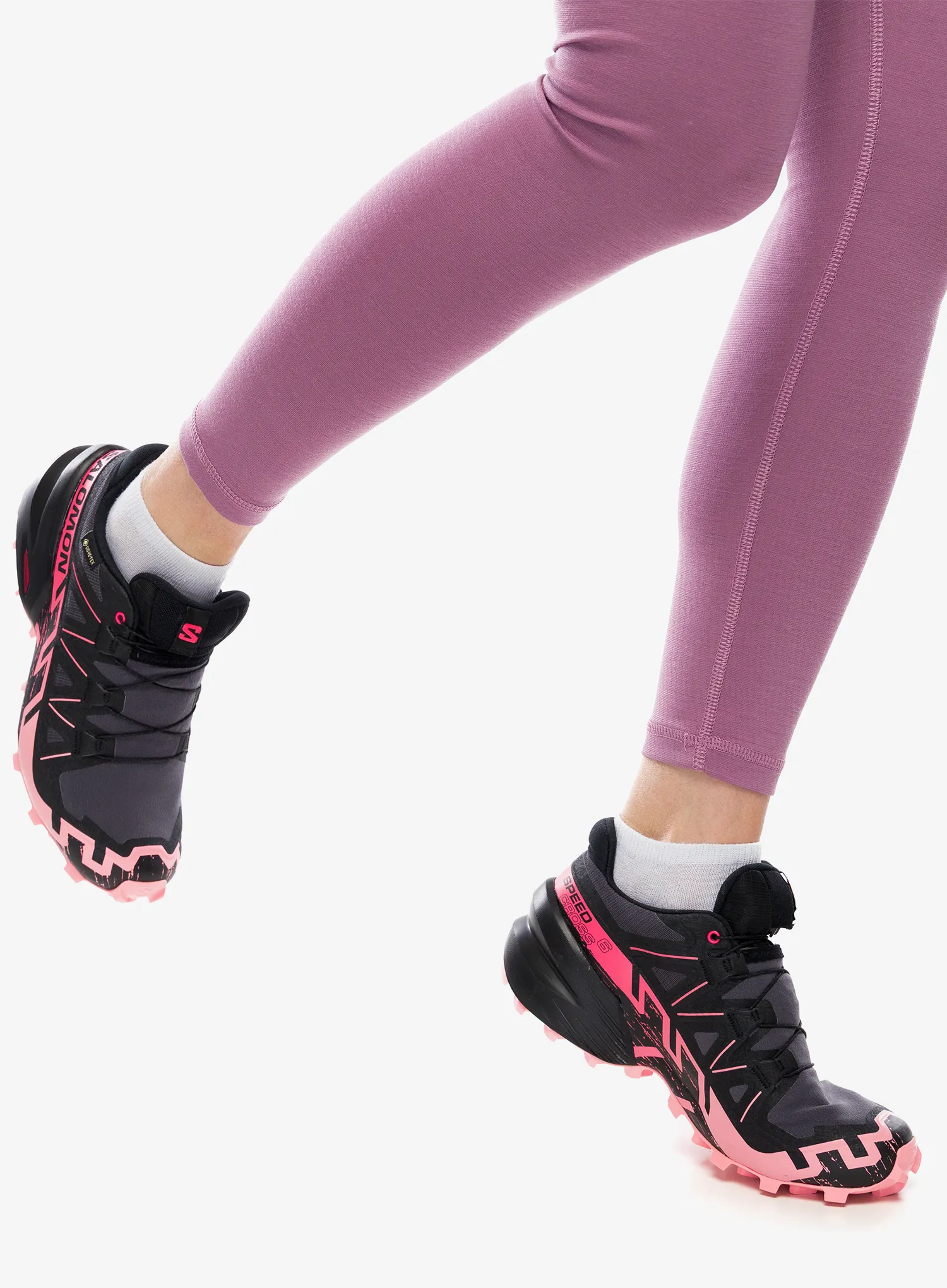Pantofi alergare trail femei Salomon Speedcross 6 GTX - iron/black