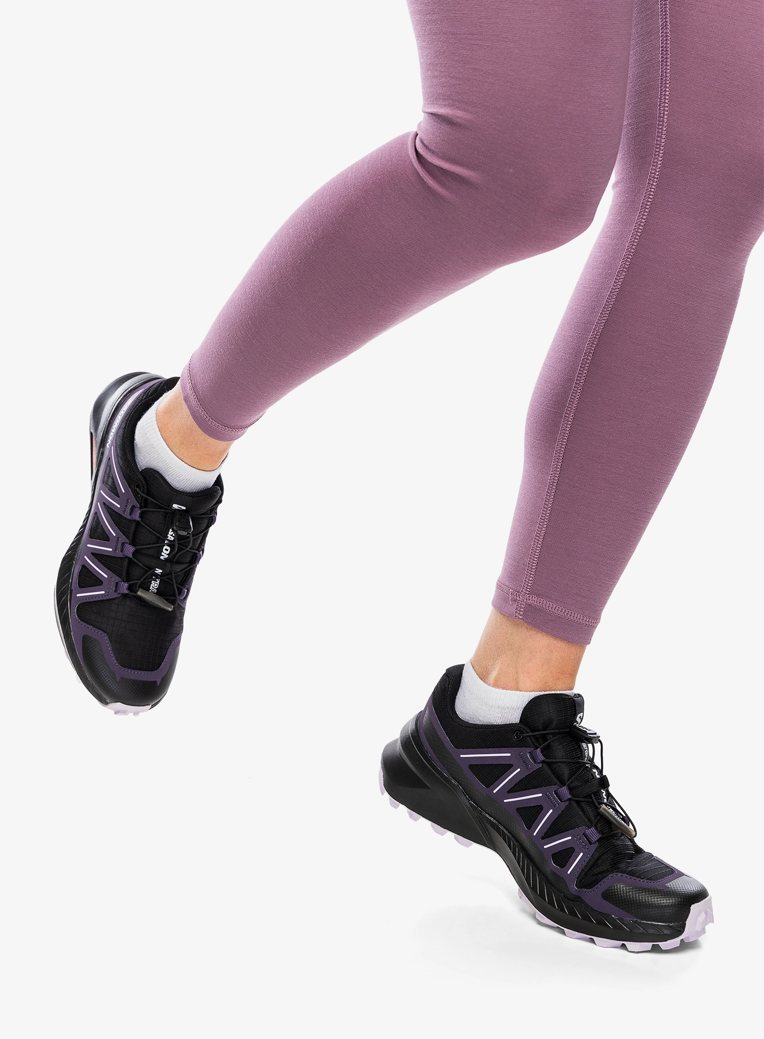 Pantofi alergare trail femei Salomon Speedcross Peak - black/night/orchid