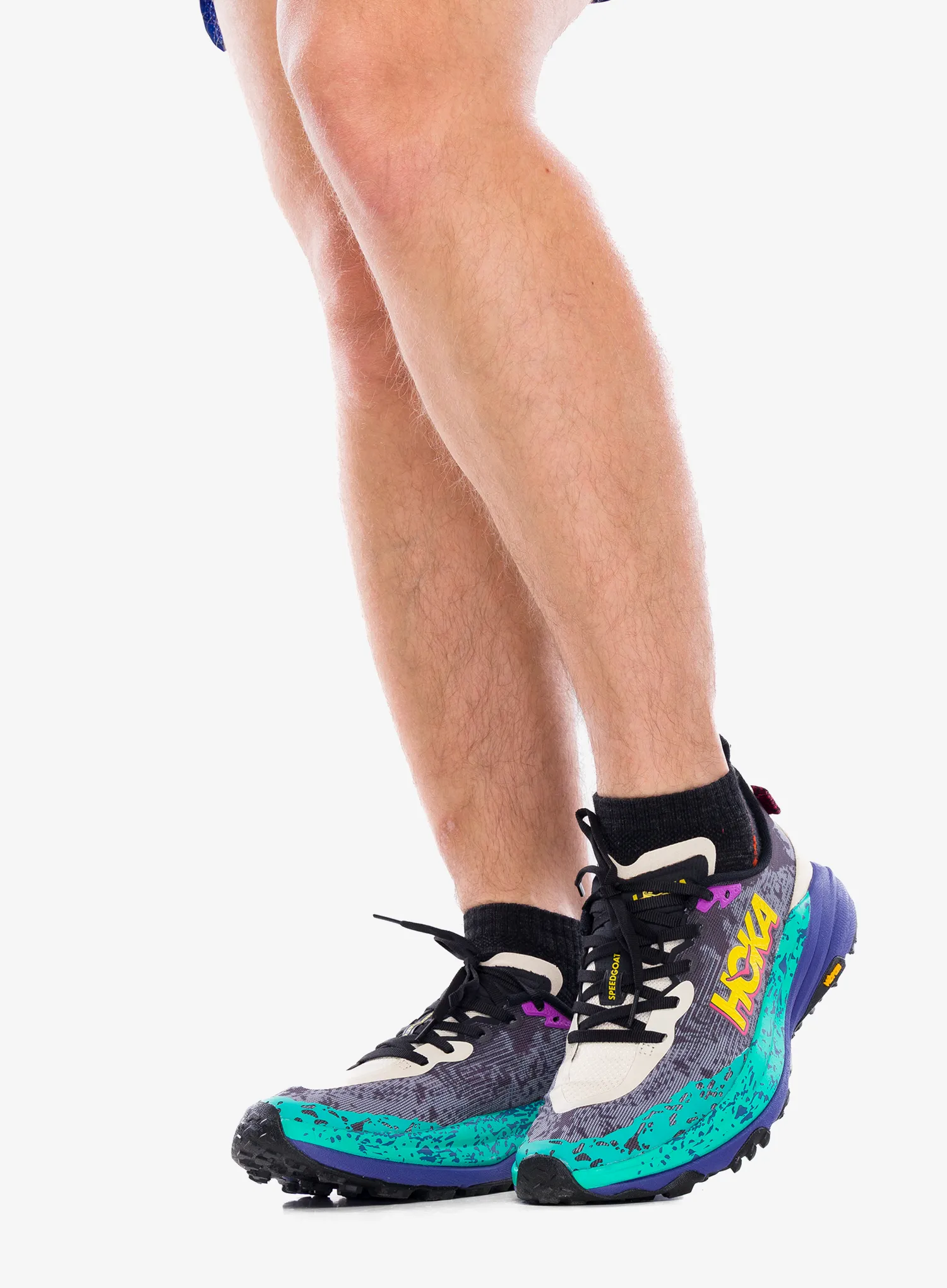 Pantofi trail Hoka Speedgoat 6 - oatmeal/mountain iris | 8a.ro