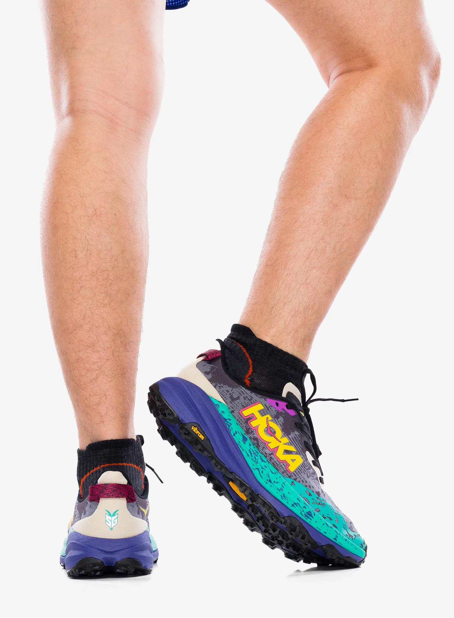 Pantofi trail Hoka Speedgoat 6 - oatmeal/mountain iris | 8a.ro