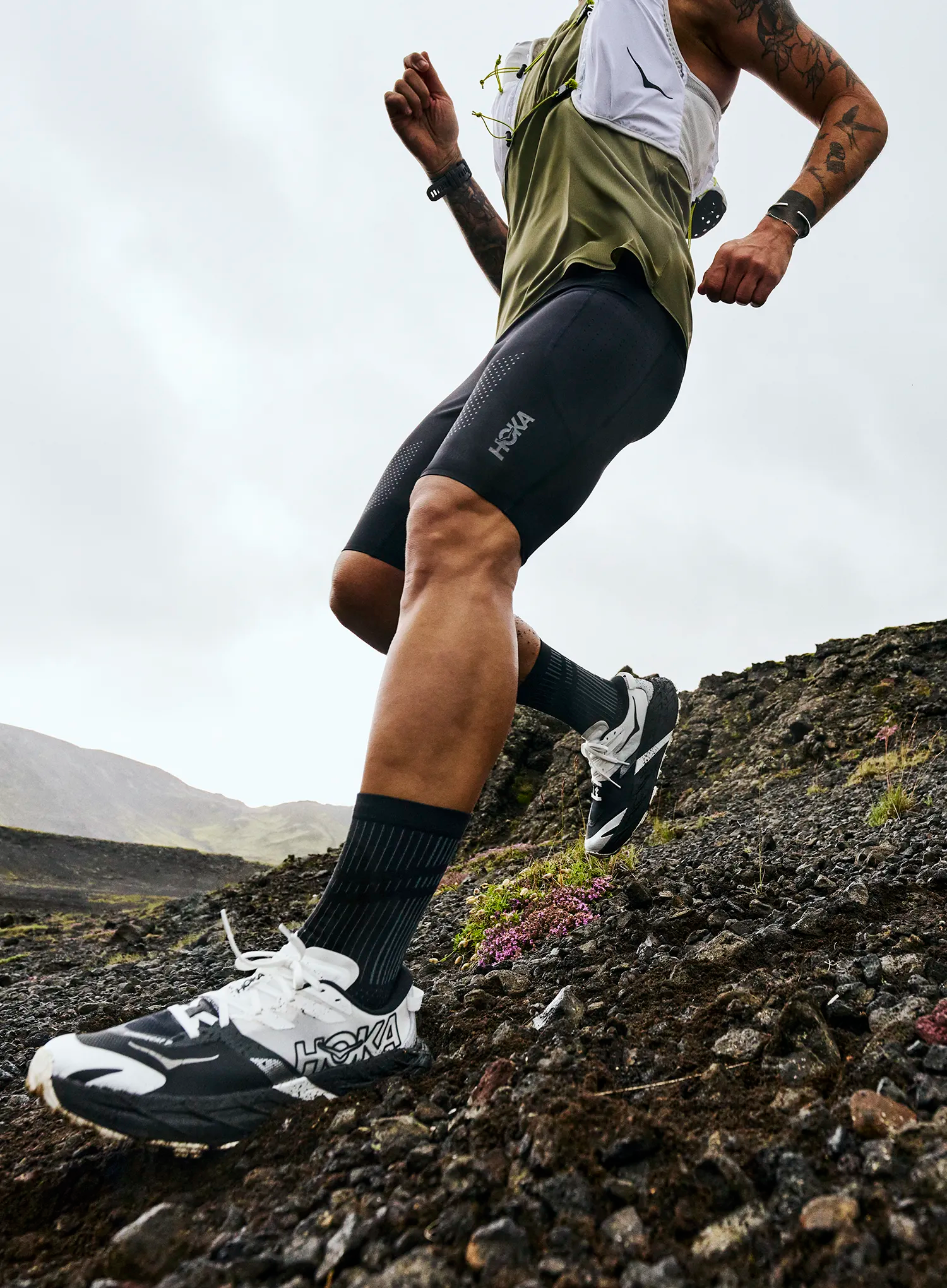 Pantofi trail Hoka Speedgoat 7 - black/white