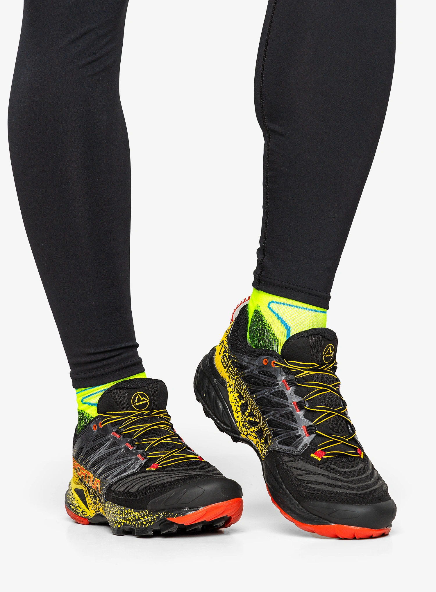 Pantofi alergare trail barbati La Sportiva Akasha II - black/yellow
