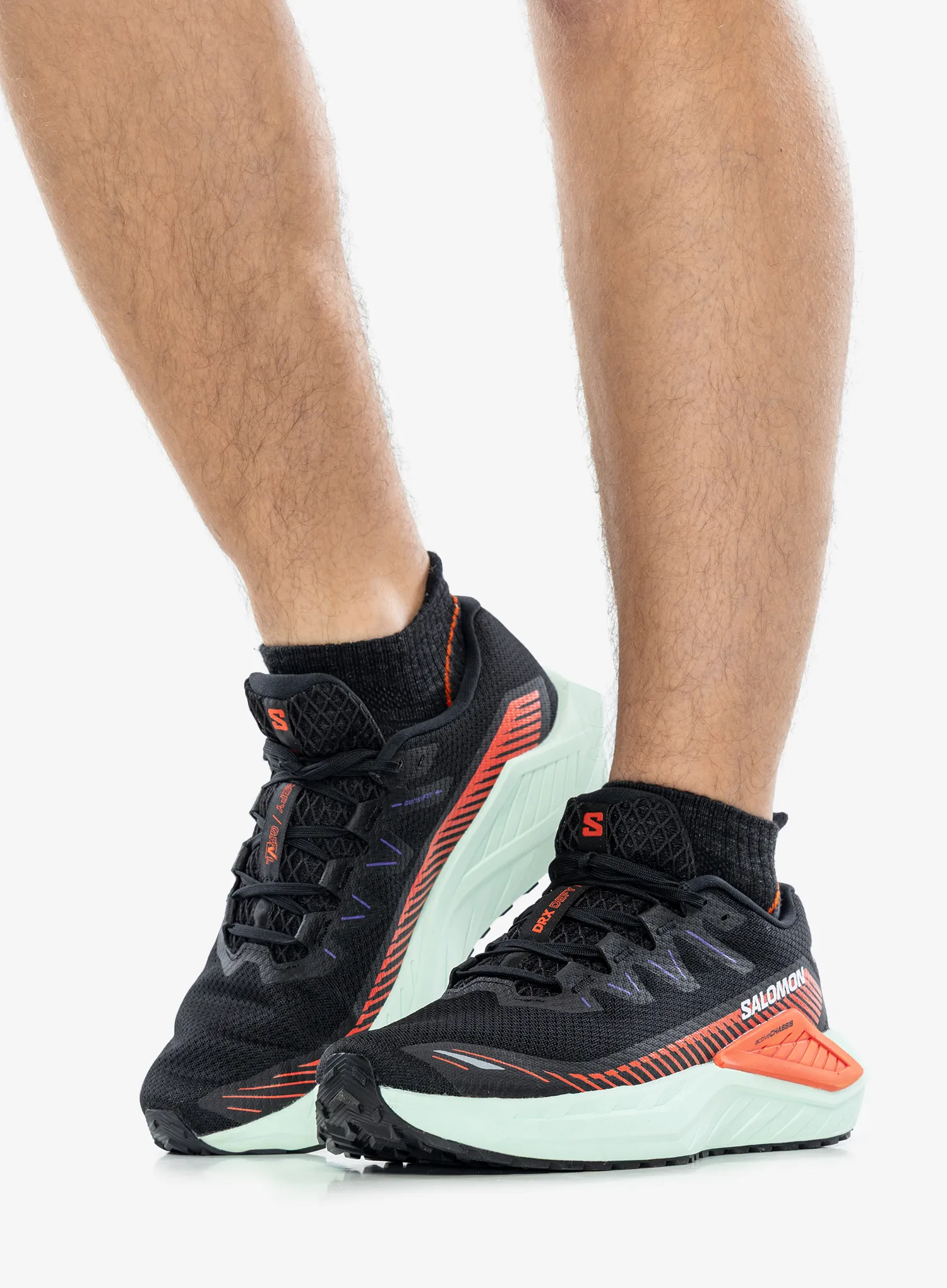 Pantofi trail Salomon DRX Defy Grvl - black/cherry/bay