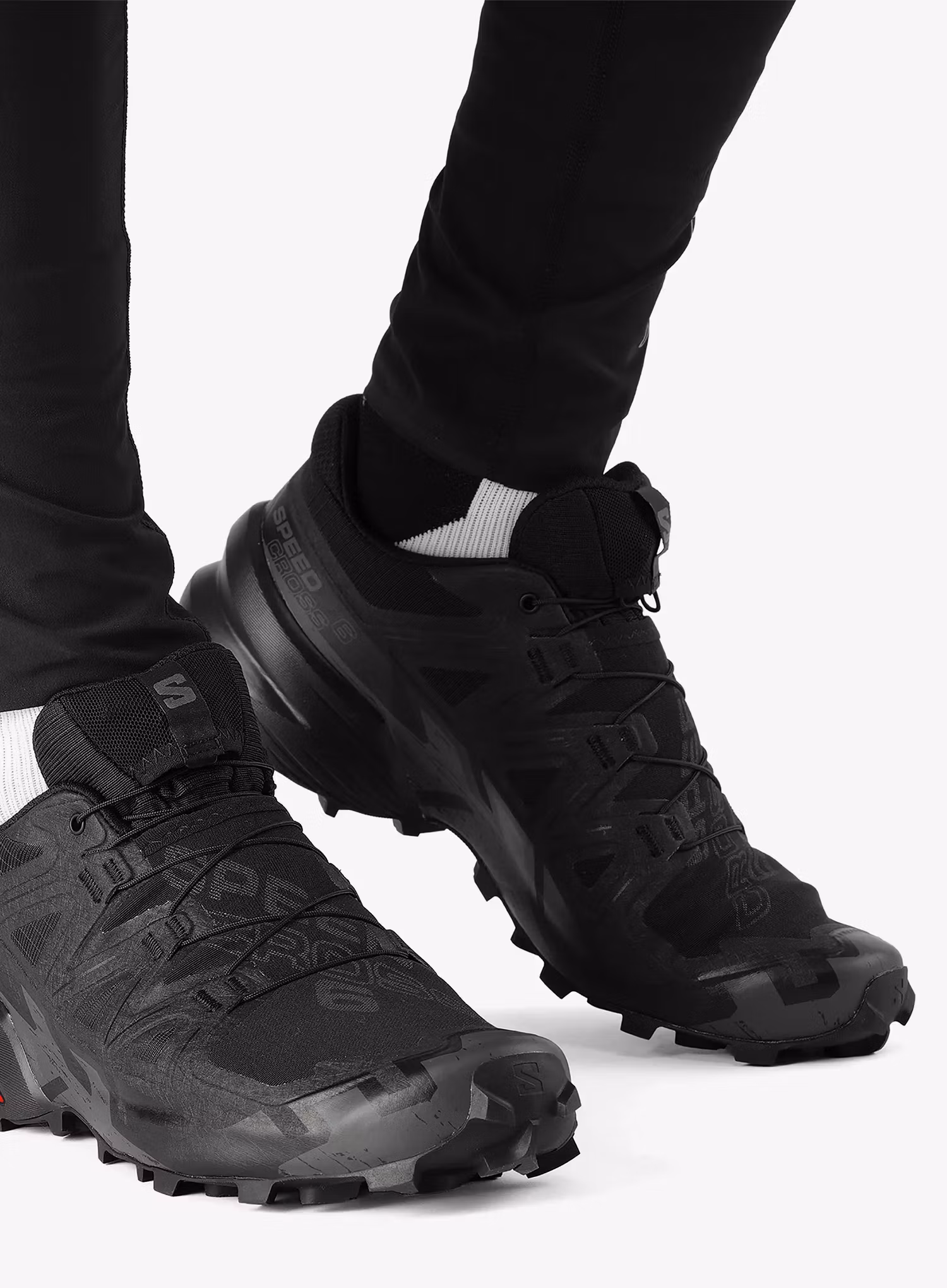 Pantofi alergare trail barbati Salomon Speedcross 6 - black/black/phantom