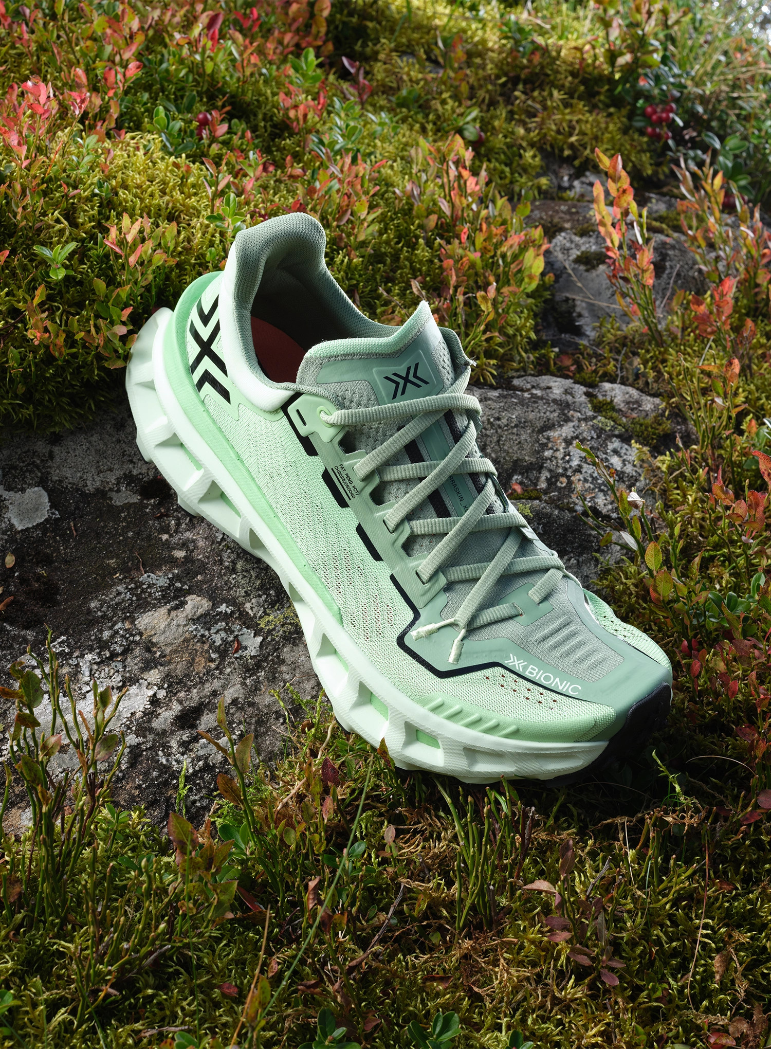 Pantofi trail X-Bionic Terraskin X03 - digital lime/x black