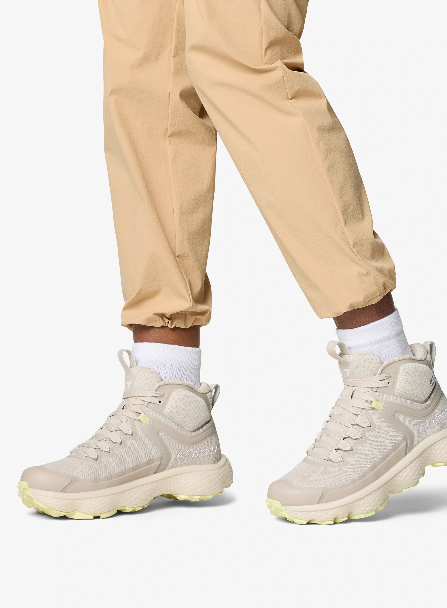Pantofi drumetie femei Columbia Escape Thrive Titanium Mid Outdry - cloud grey/citron haze