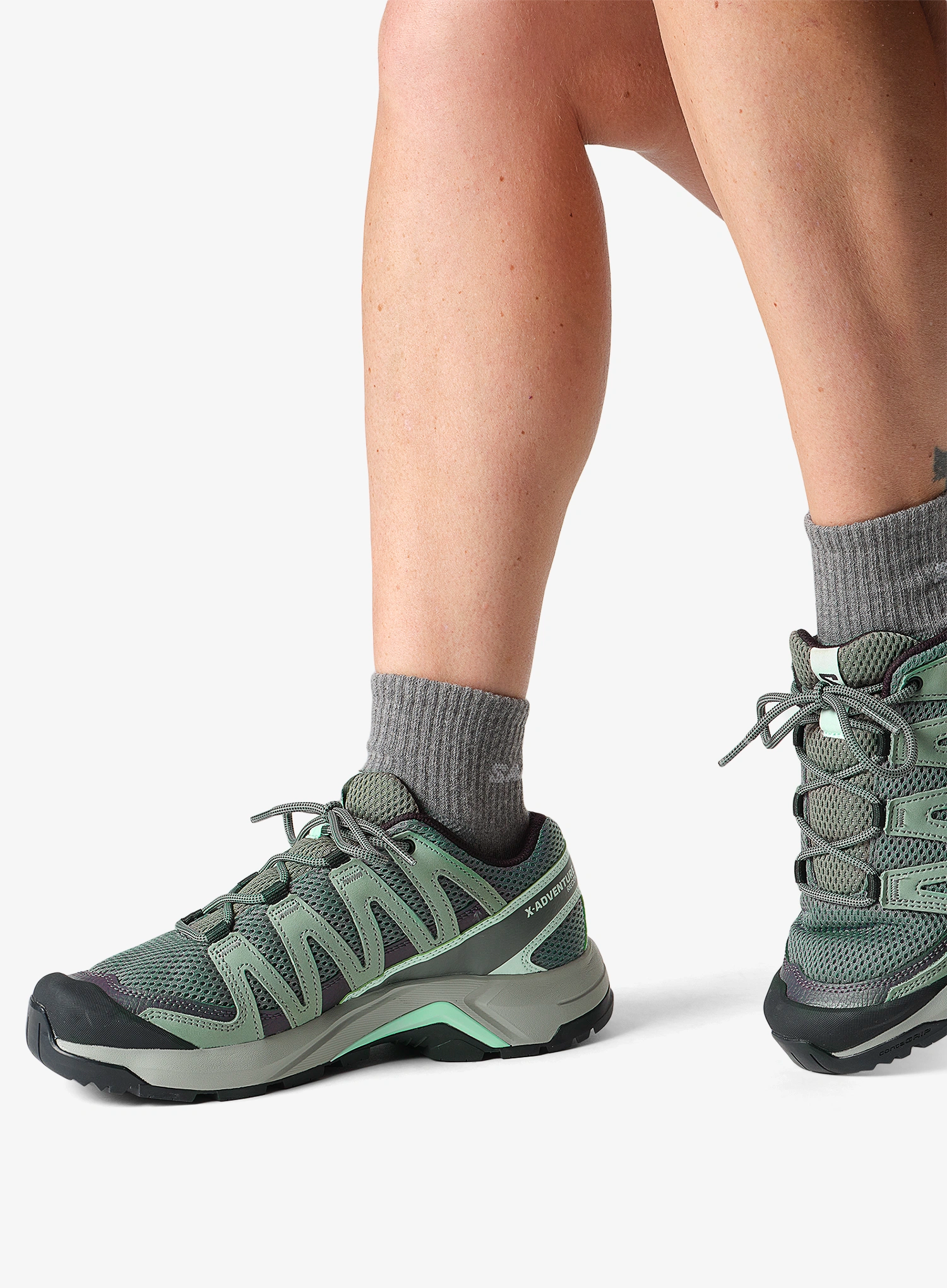 Pantofi drumetie femei Salomon X-Adventure Recon - sage/green/bay
