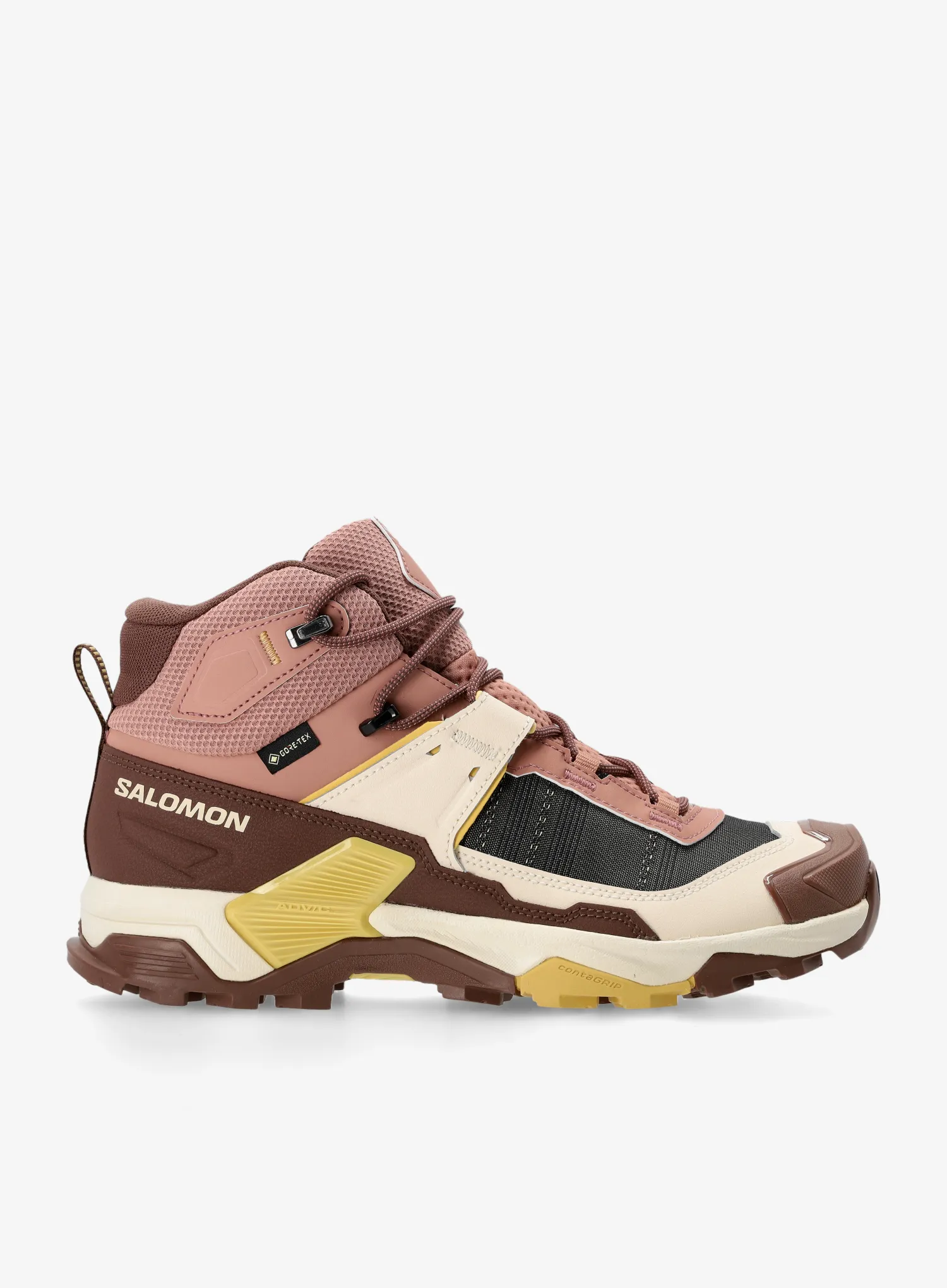 Pantofi drumetie femei Salomon X Ultra 5 Mid GTX - burlwood/roast