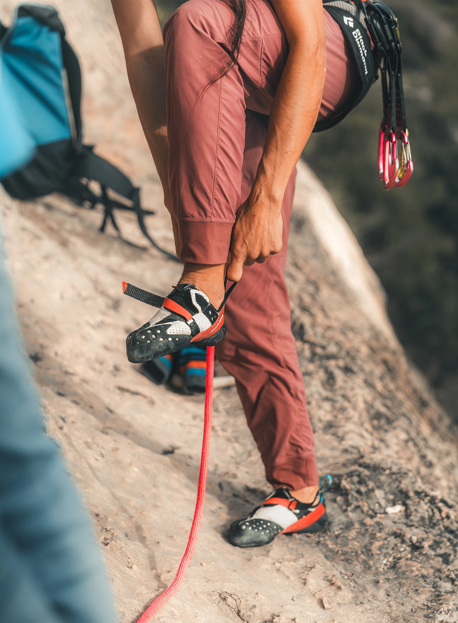 Espadrile escalada Scarpa Furia Air - ice/red