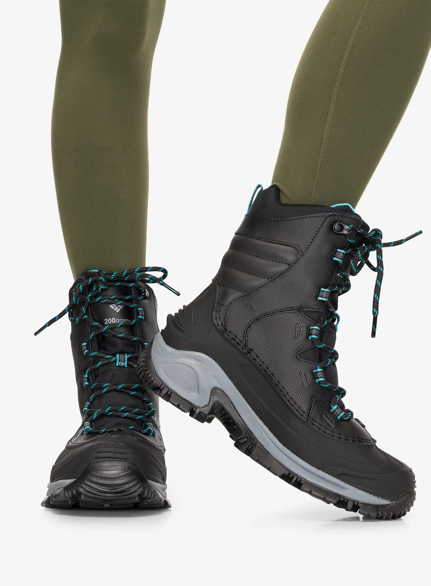 Ghete iarna femei Columbia Bugaboot III - black/pacific rim