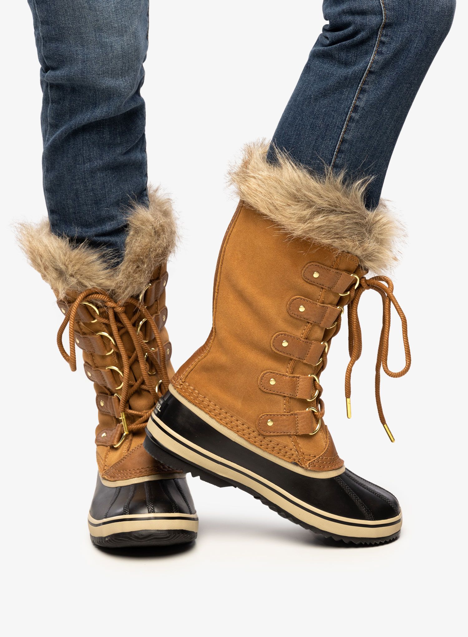 Ghete iarna femei Sorel Joan of Arctic - camel brown/black