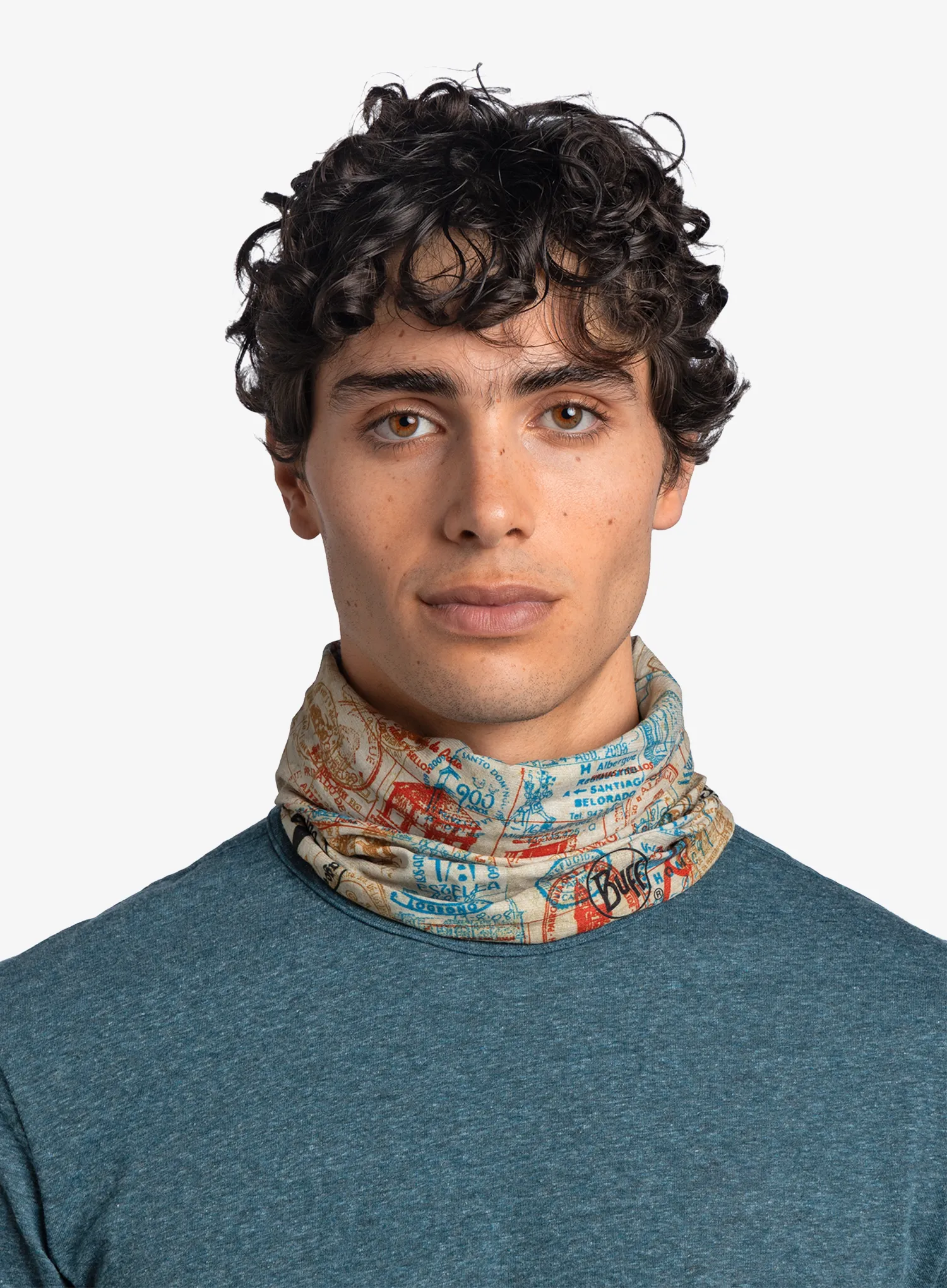 Bandana multifunctionala Buff CoolNet UV+ Camino de Santiago - credencial multi