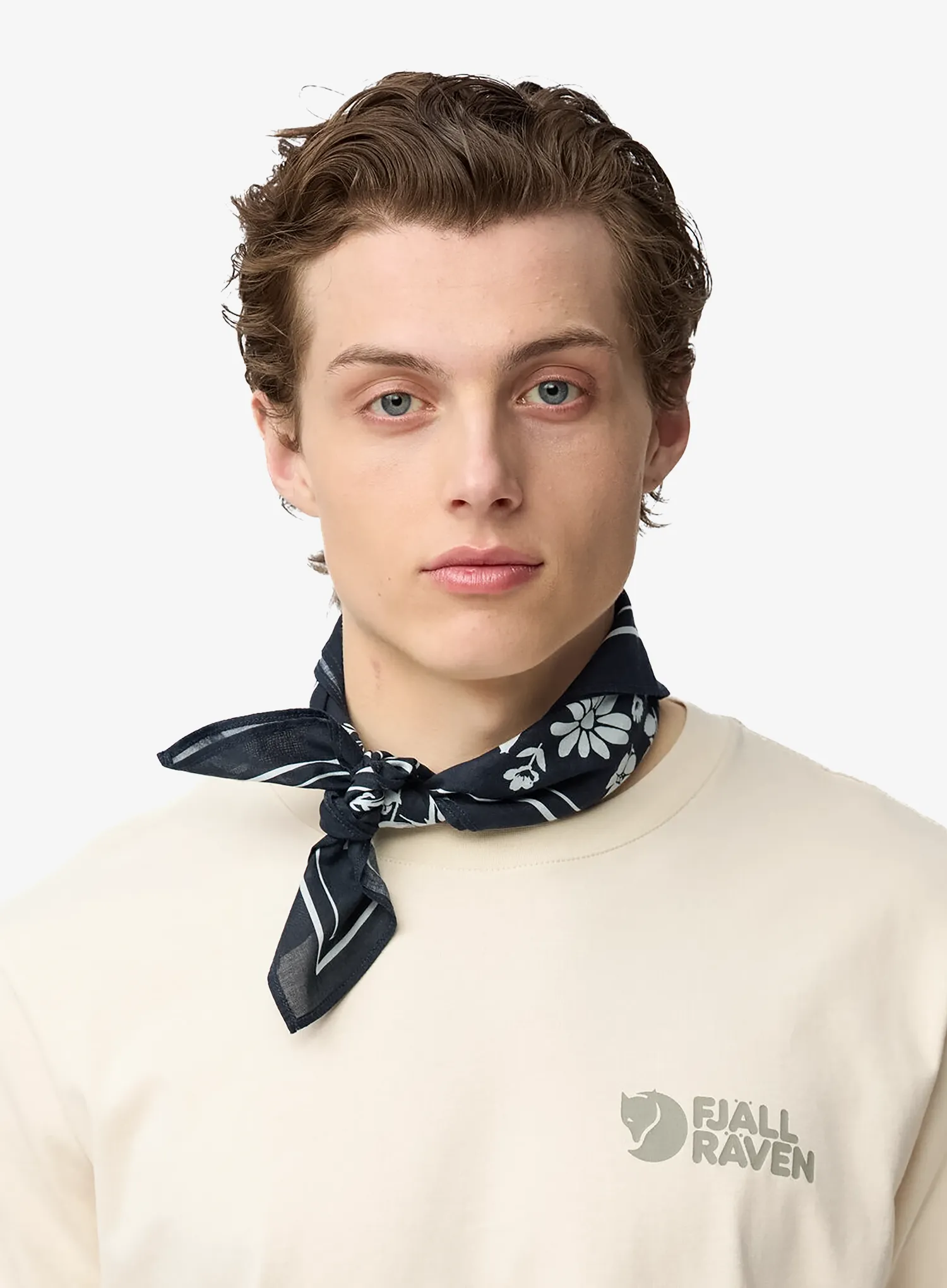 Bandana Fjallraven Fjallblomster Bandana - dark navy
