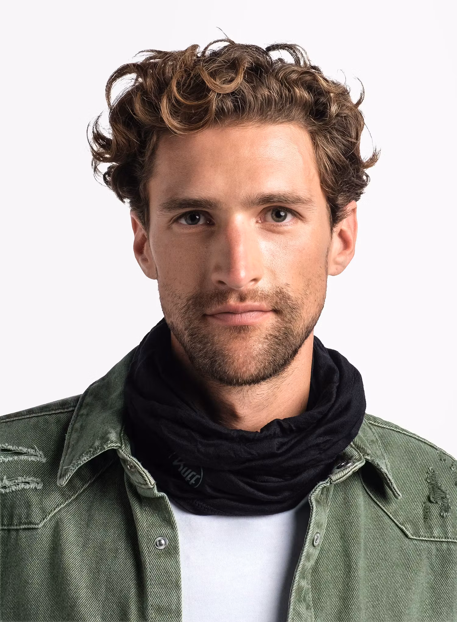 Bandana multifunctionala Buff Lightweight Merino Wool - black