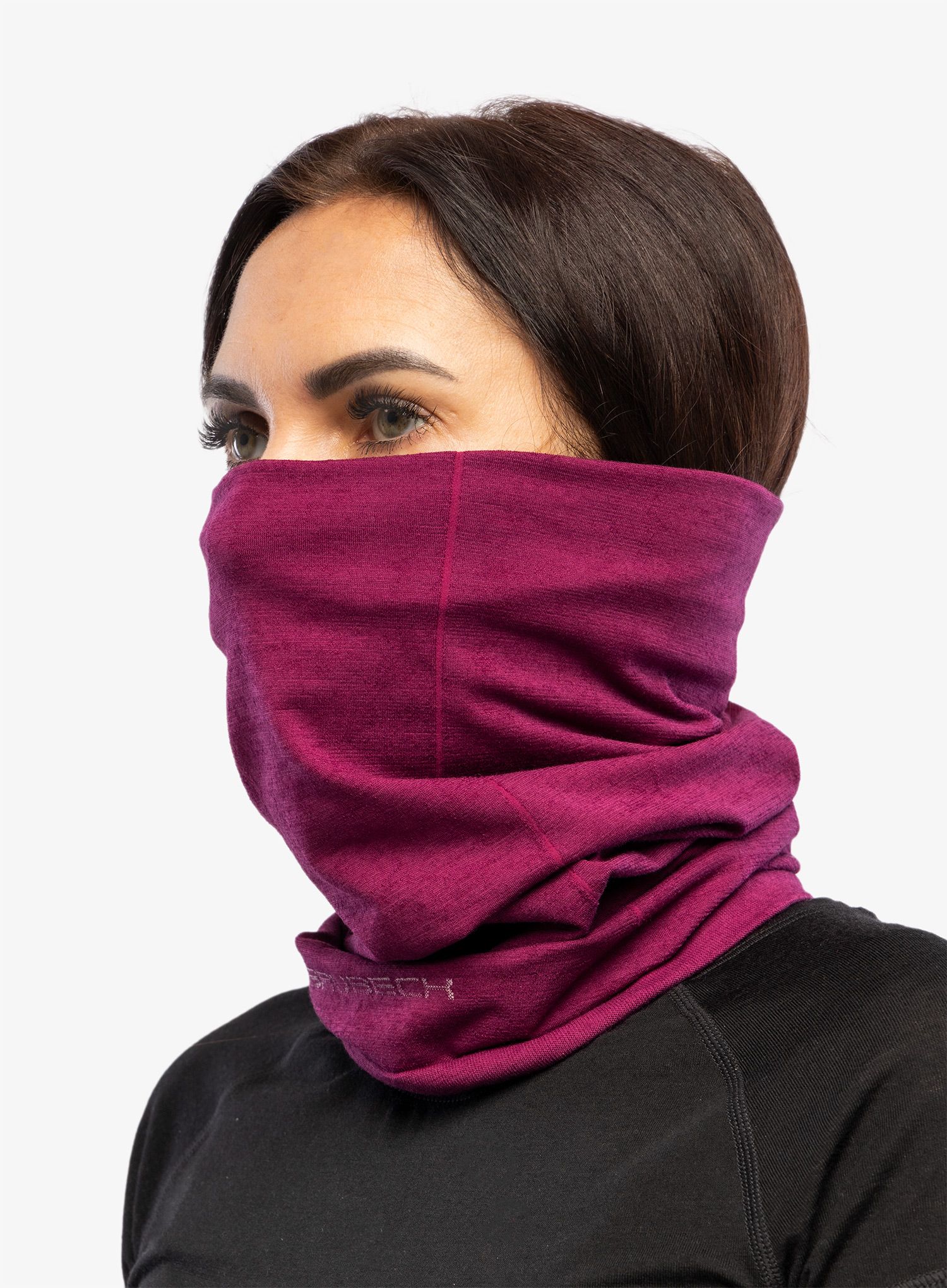 Bandana multifunctionala Brubeck Wool Neck Gaiter - plum