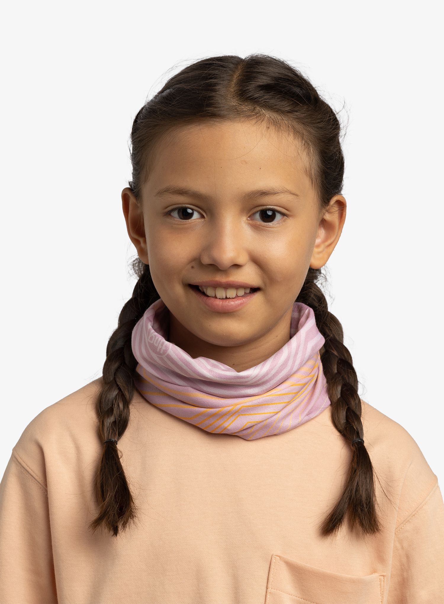 Bandana multifunctionala Buff Coolnet UV Kids - katsy orchid