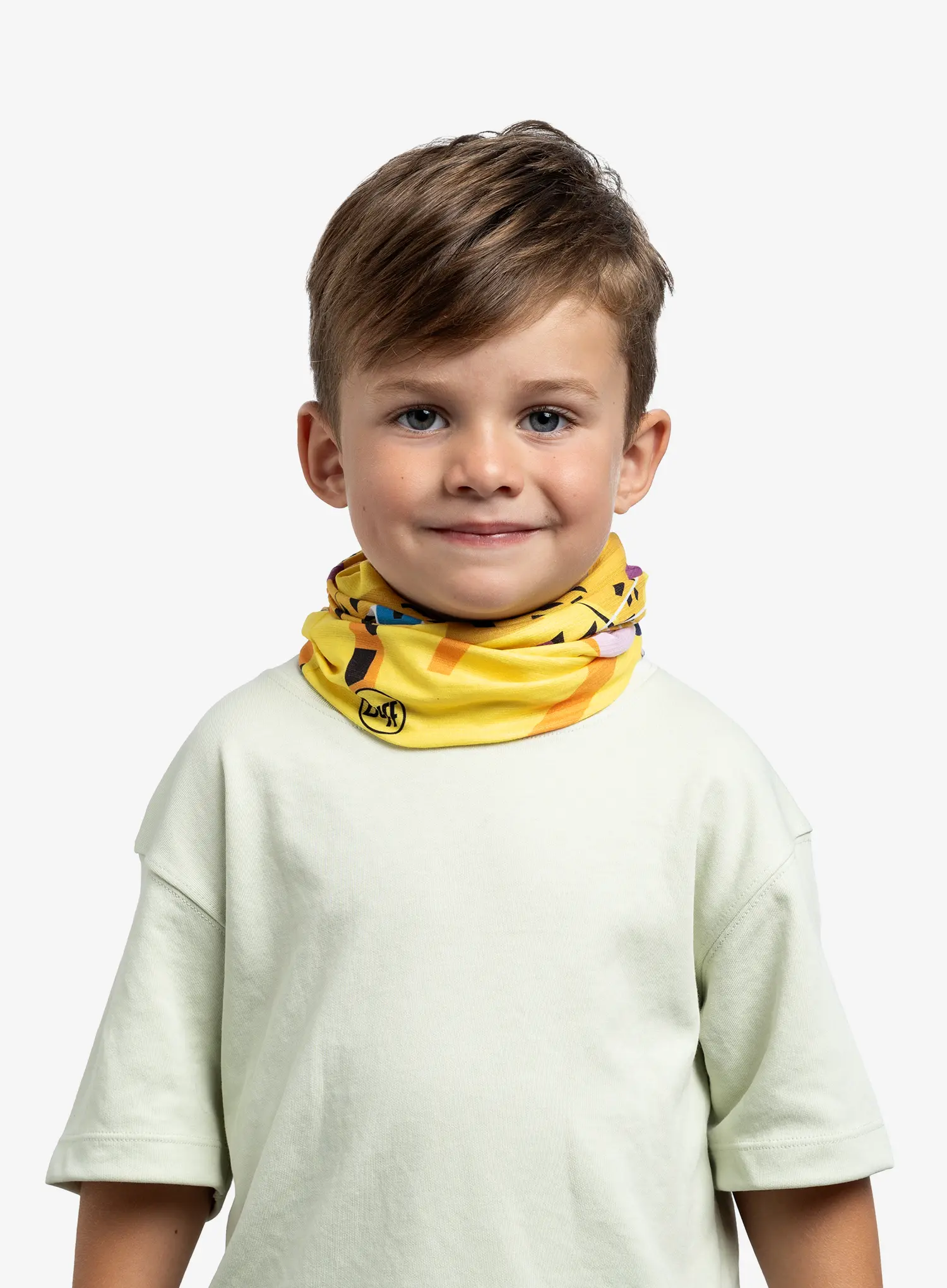 Bandana multifunctionala Buff Coolnet UV Kids - sutah blazing yellow