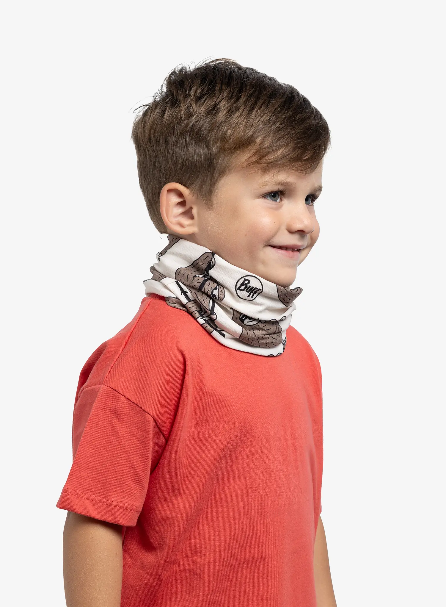 Bandana multifunctionala Buff Coolnet UV Kids - tore birch grey
