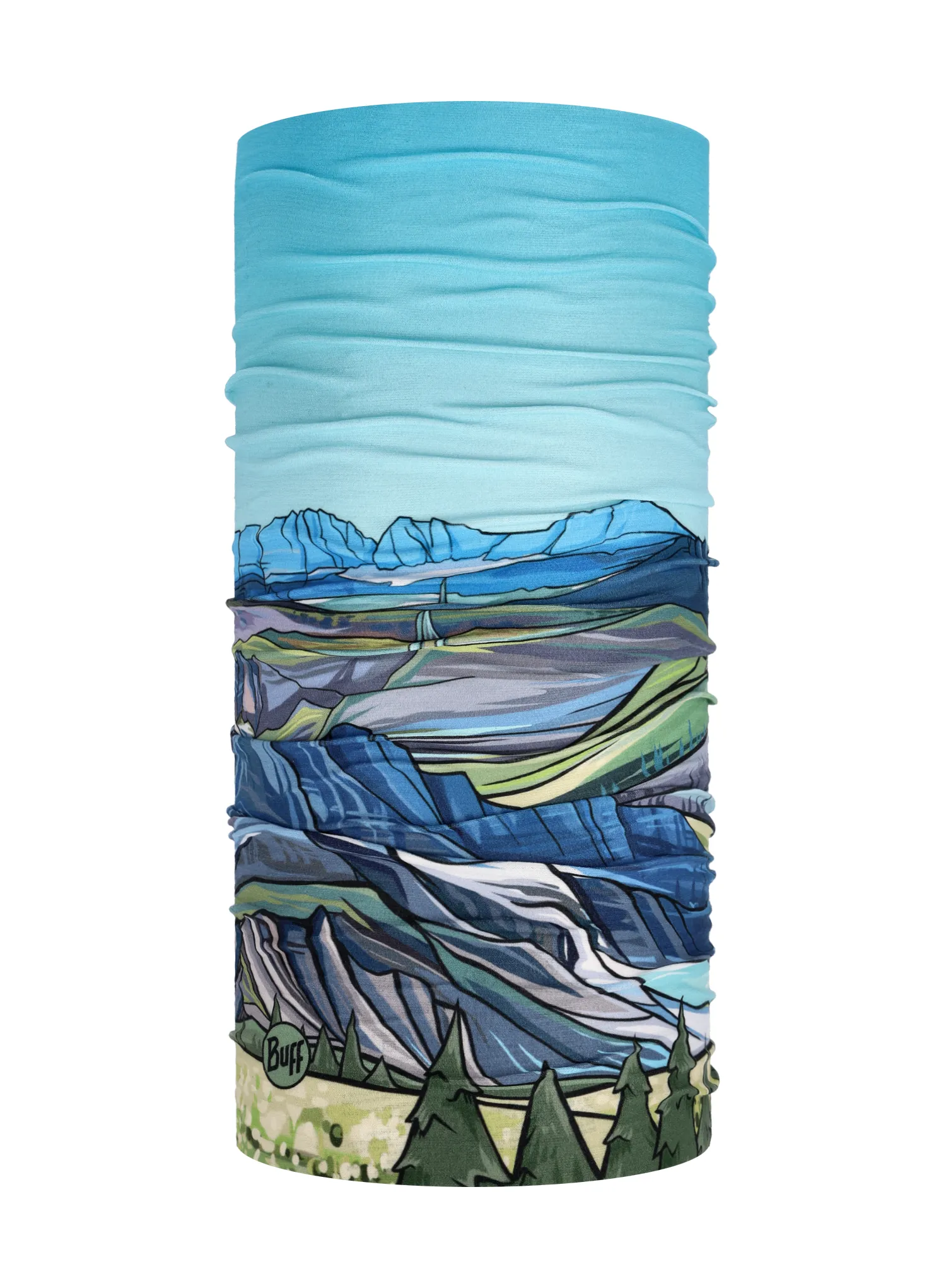 Bandana multifunctionala Buff Coolnet UV National Parks - glacier