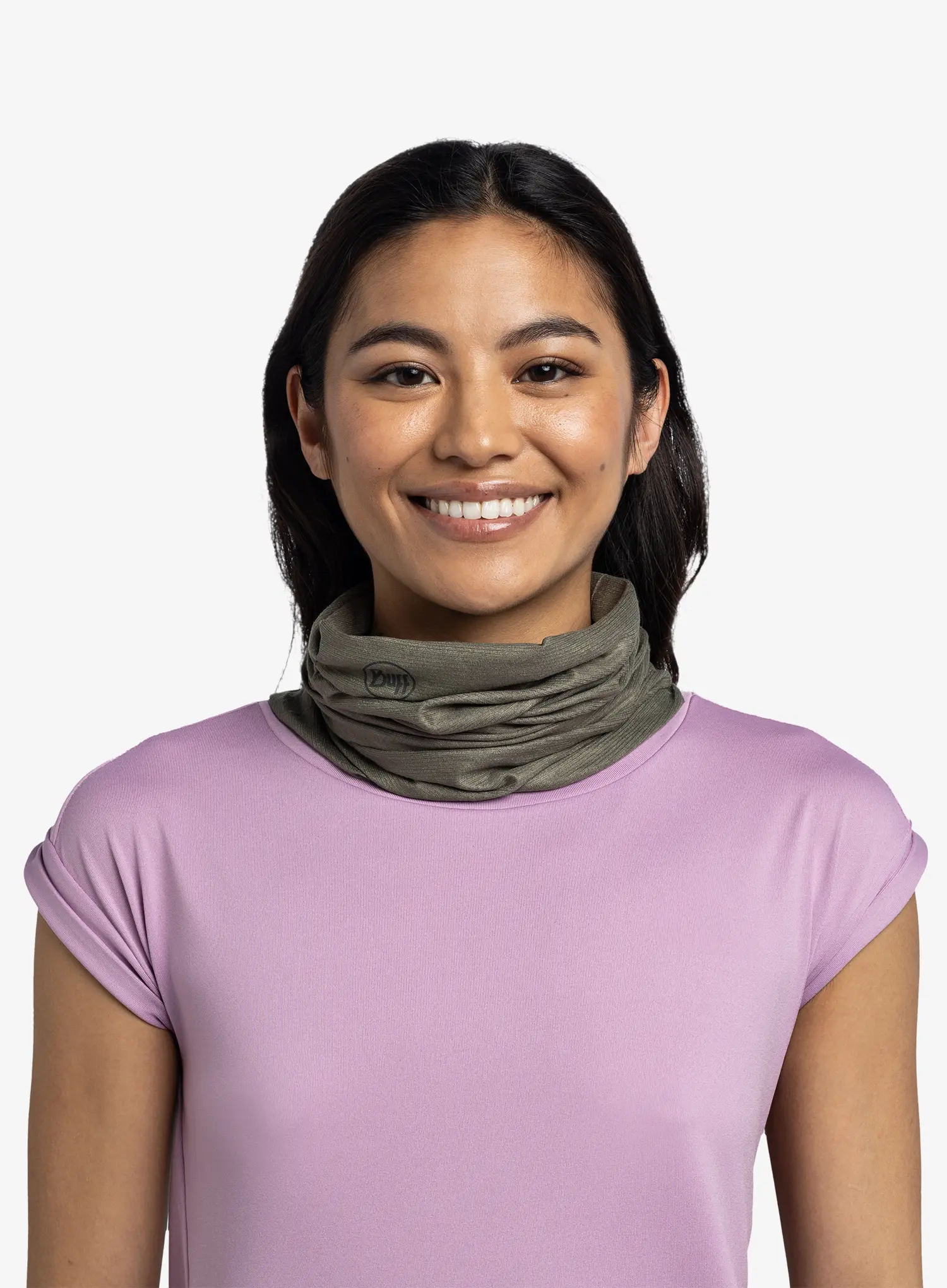 Bandana multifunctionala Buff Coolnet UV - solid khaki