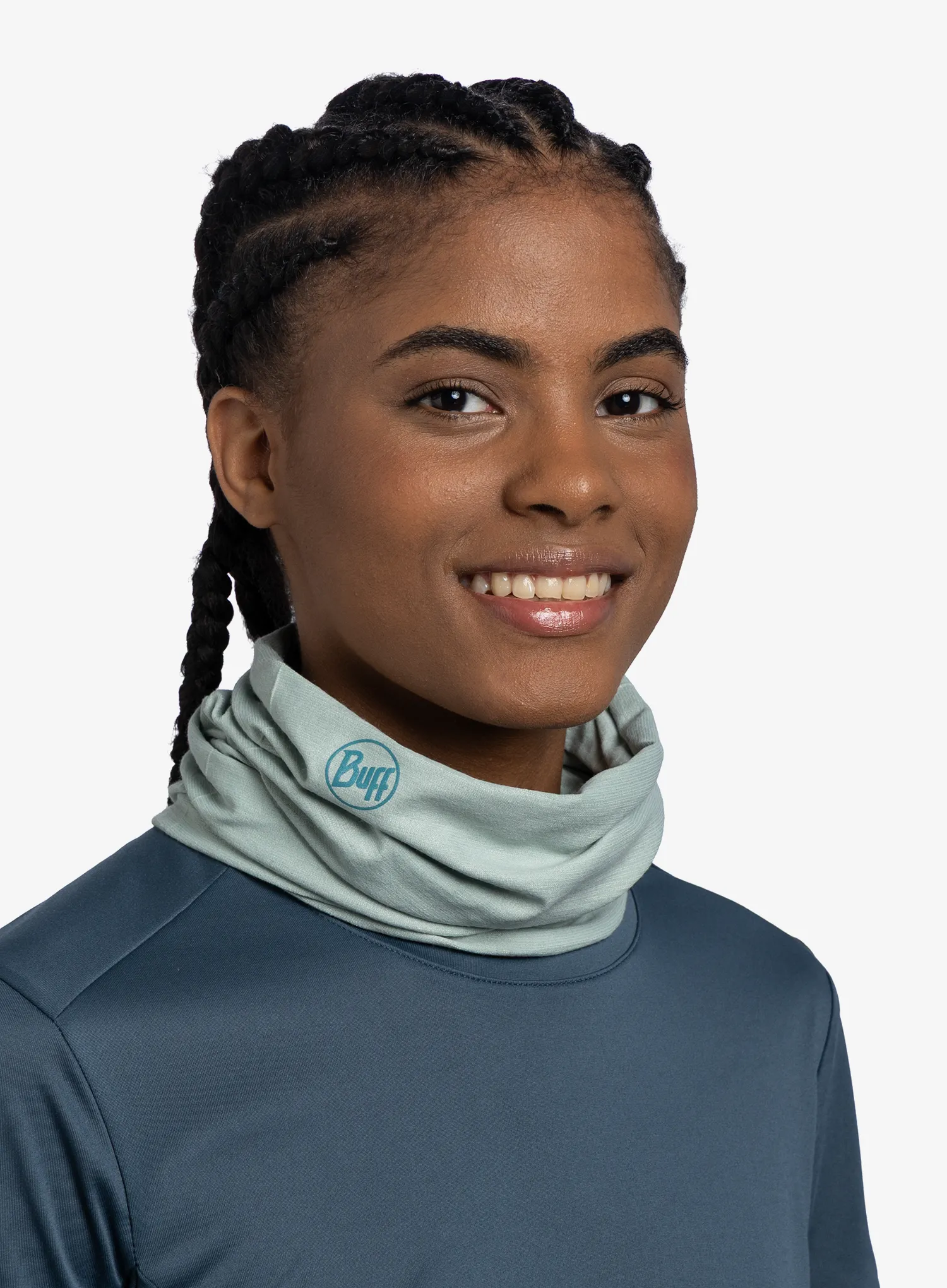 Bandana multifunctionala Buff Coolnet UV - solid seagrove green 