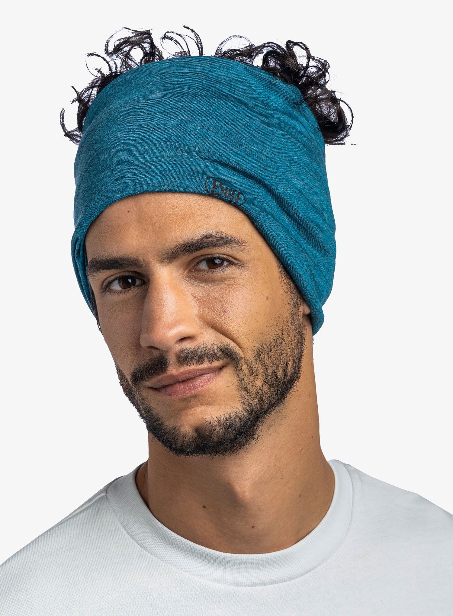 Bandana multifunctionala Buff Lightweight Merino Wool - solid teal