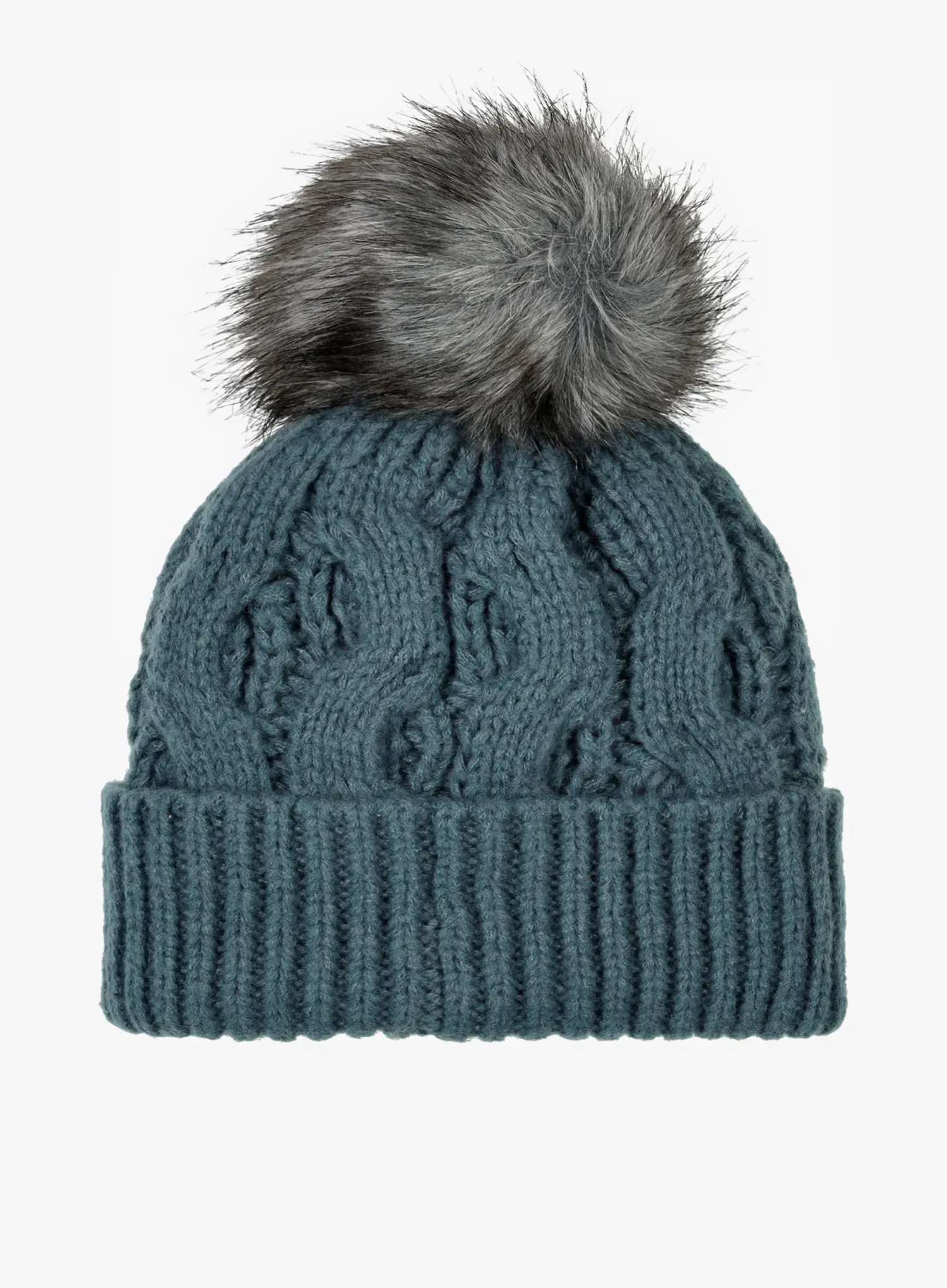 Caciula femei Columbia Boundless Days Cable Knit Pom Beanie - everblue