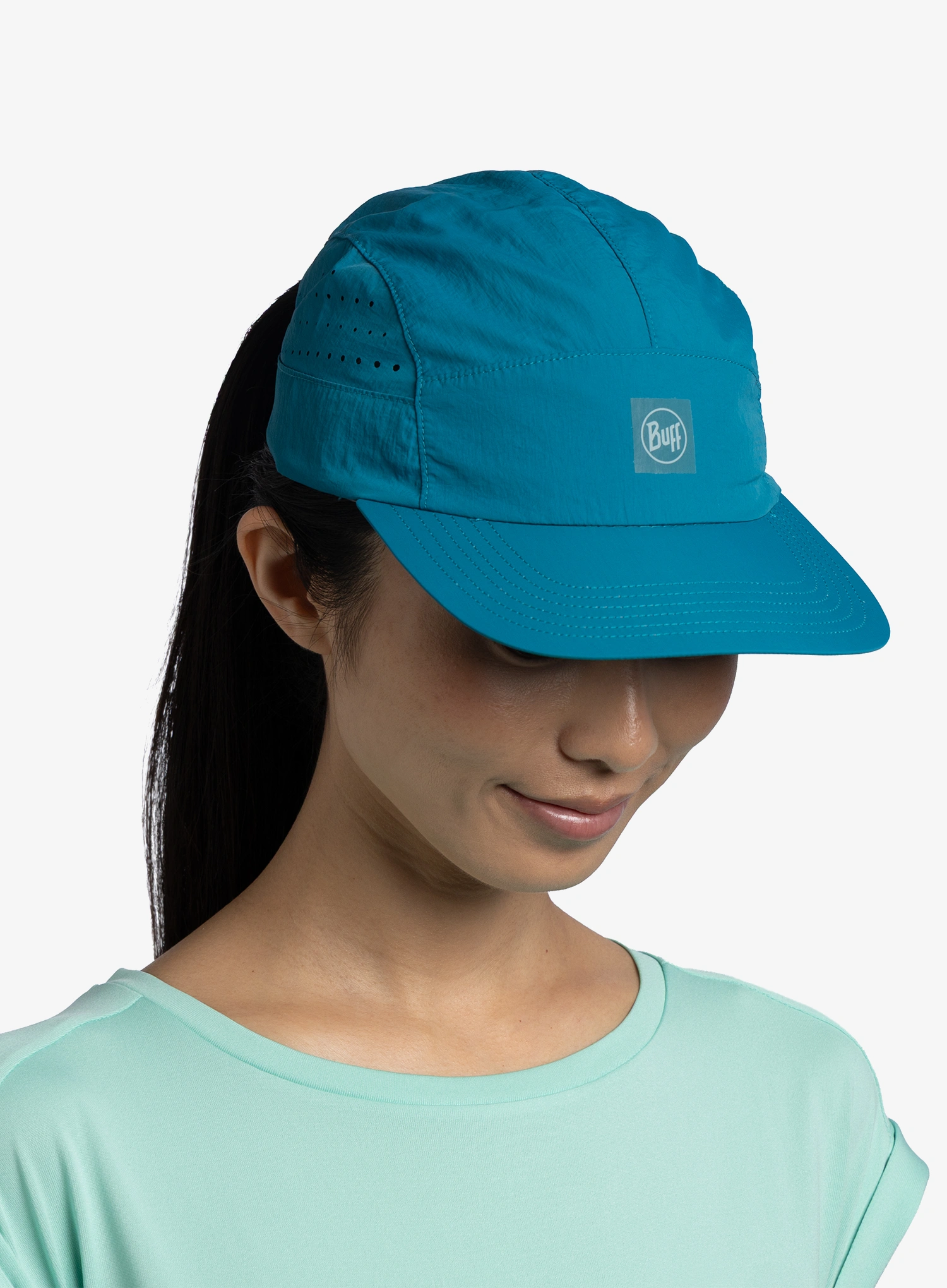 Caciula alergare Buff Speed Cap - solid teal 