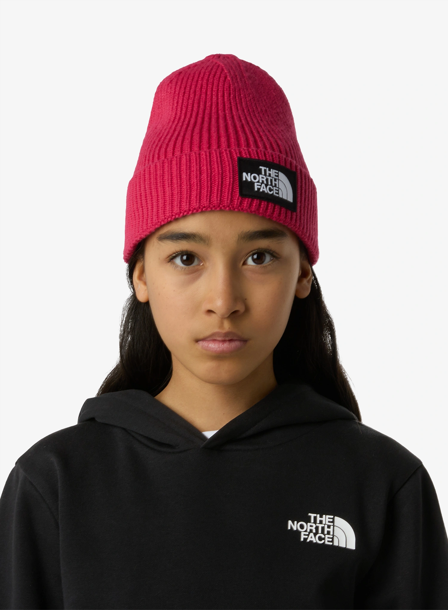 Șapcă pentru copii The North Face Logo Box Cuffed Beanie - lali guran