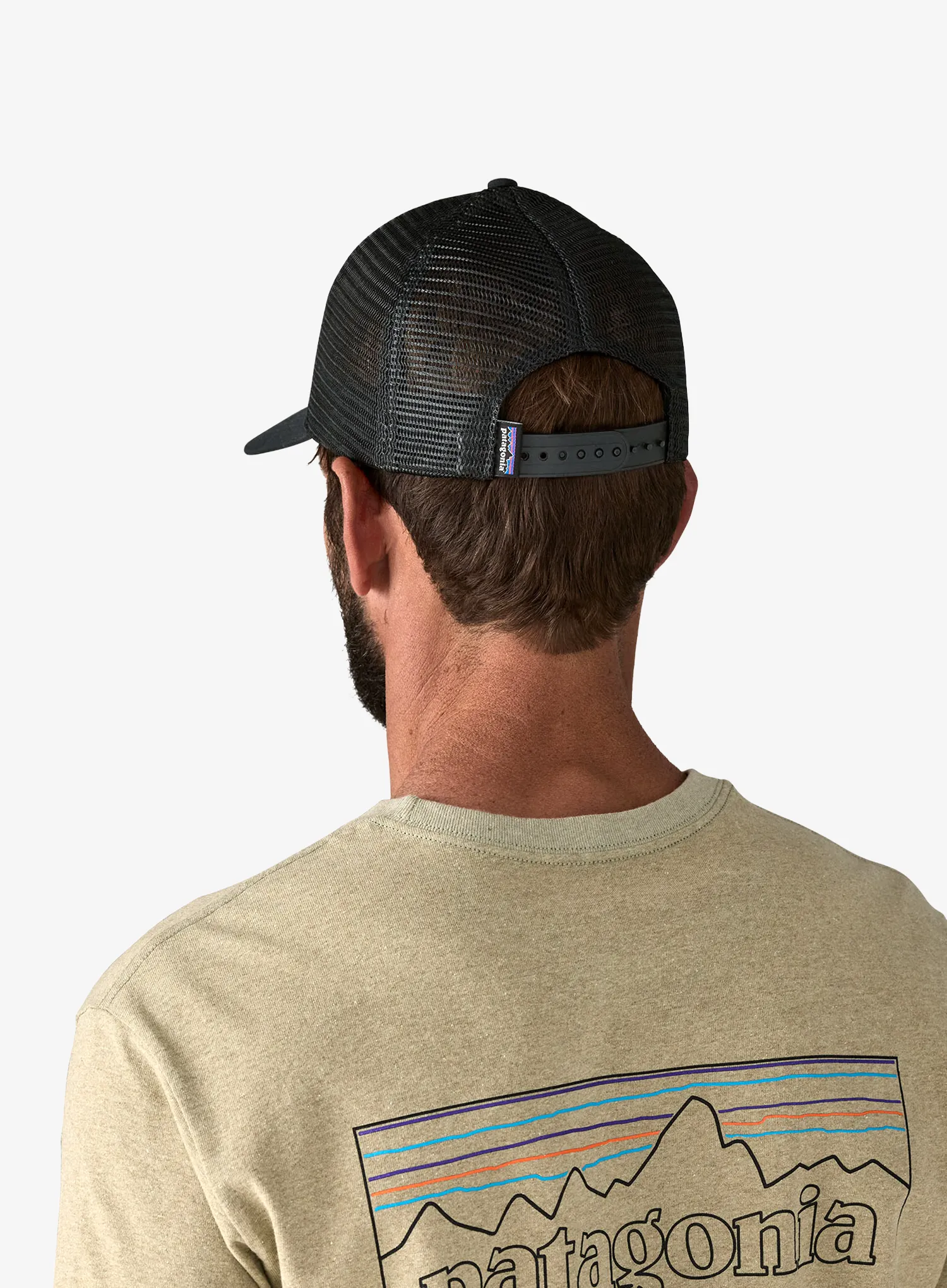 Caciula Patagonia P-6 Logo LoPro Trucker Hat - black