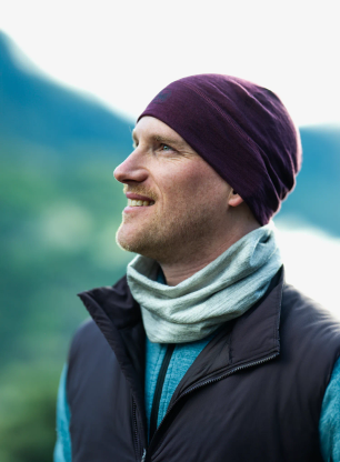 Caciula termica Buff Lightweight Merino Beanie - solid night blue