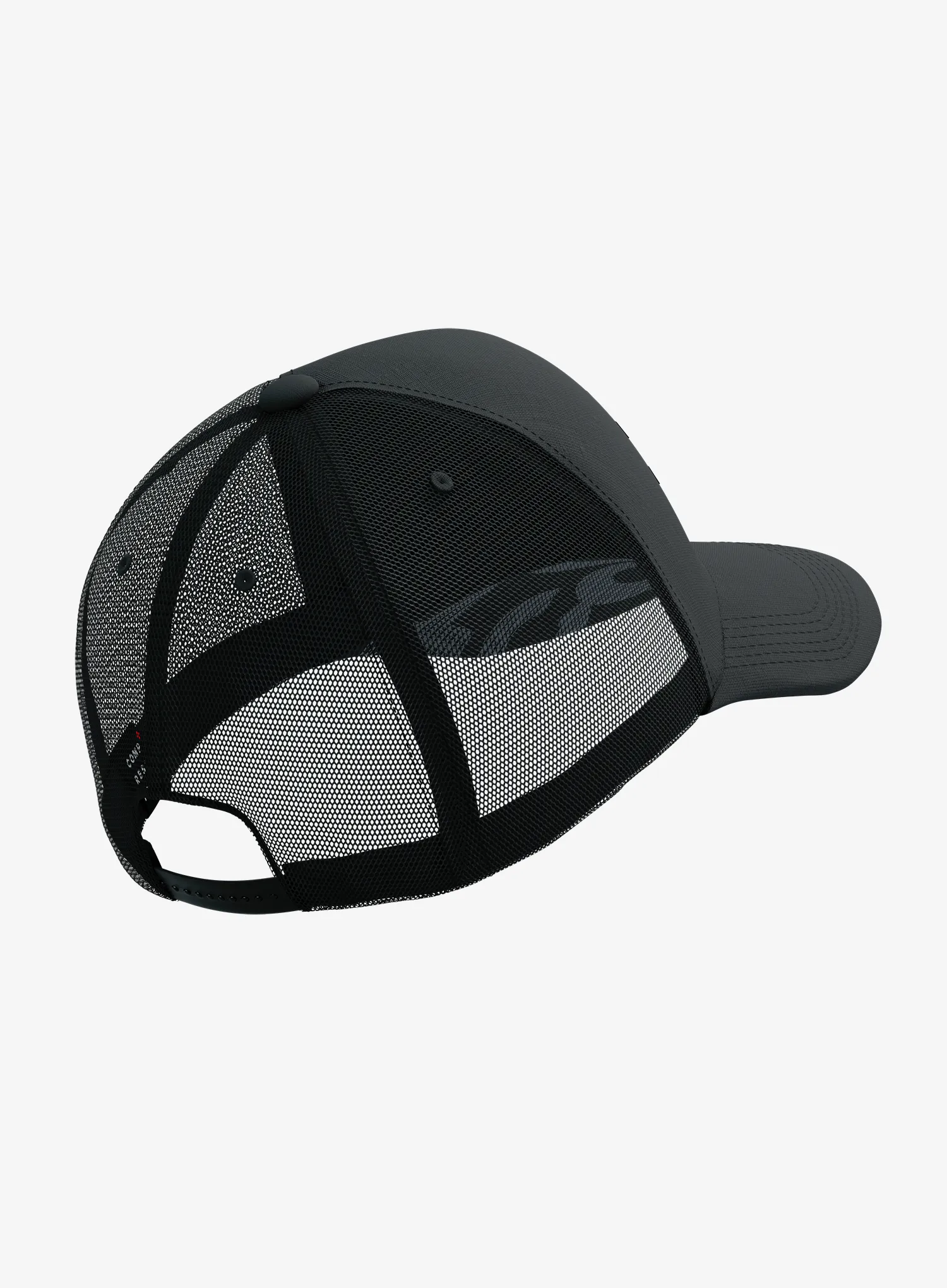 Șapcă Compressport Trucker Cap - black/black refl