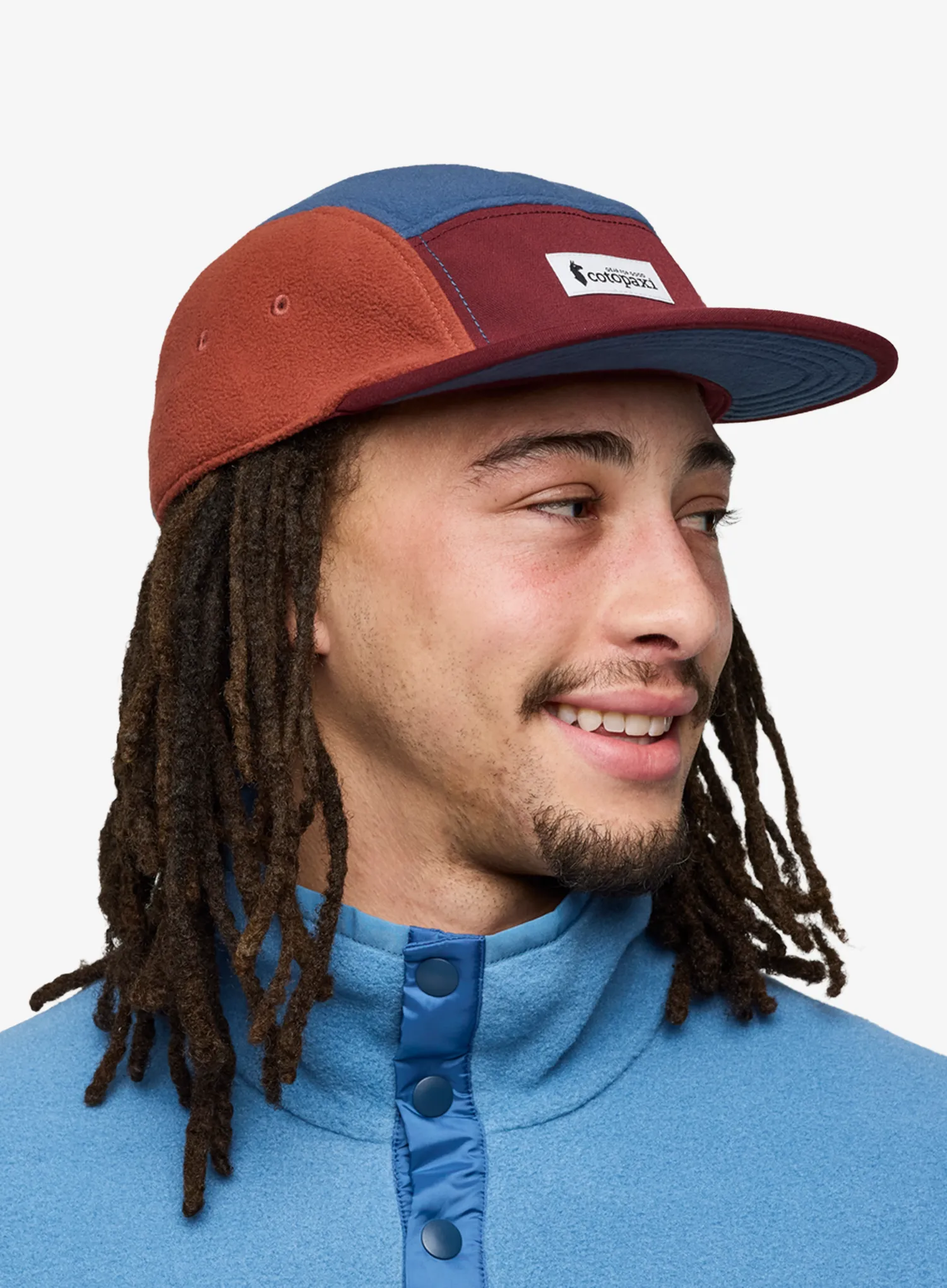 Șapcă Cotopaxi Fleece 5-Panel Hat - mulberry/deep sea