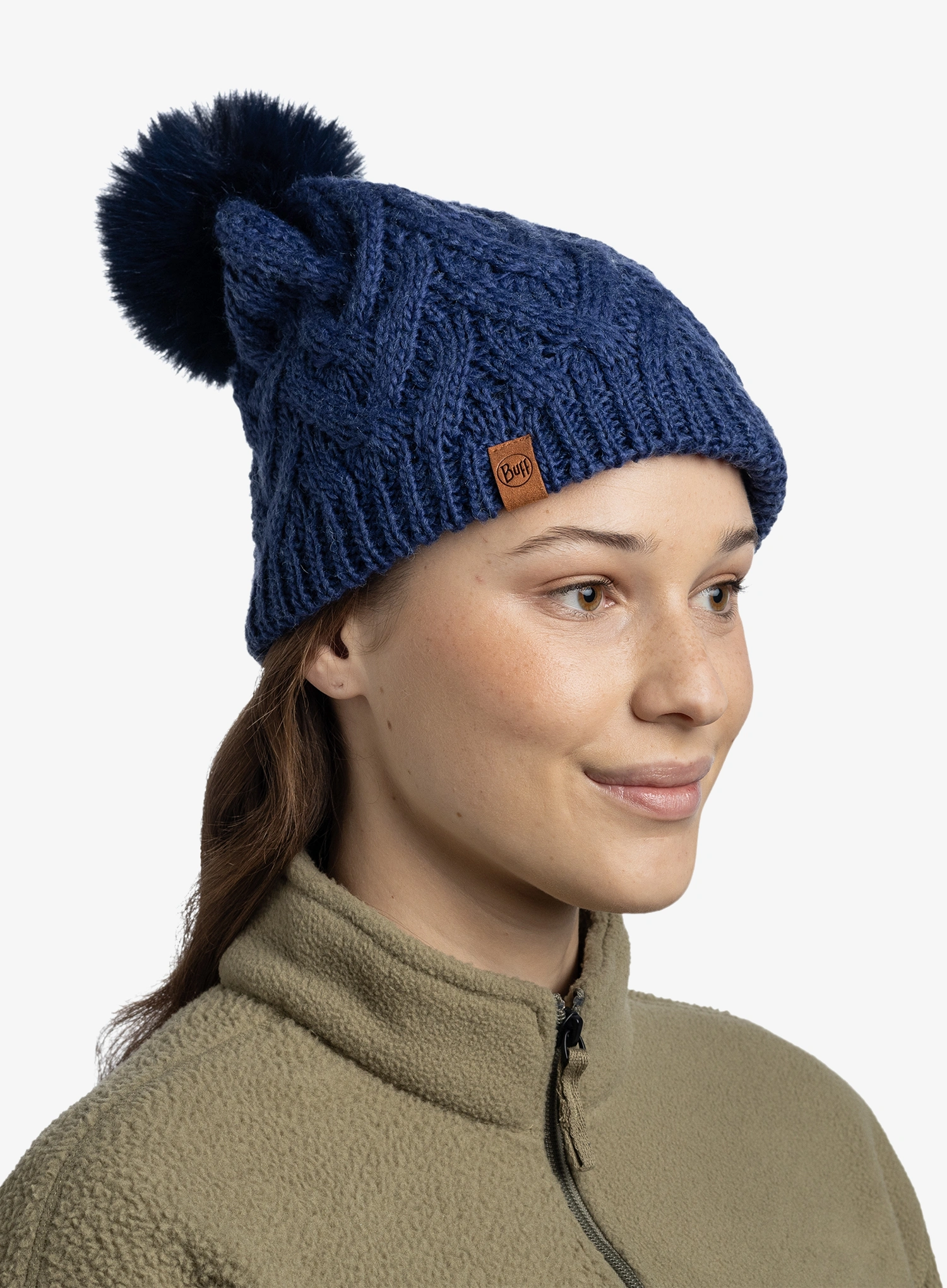 Căciulă de iarna femei Buff Knitted&Fleece Beanie Caryn - midnight