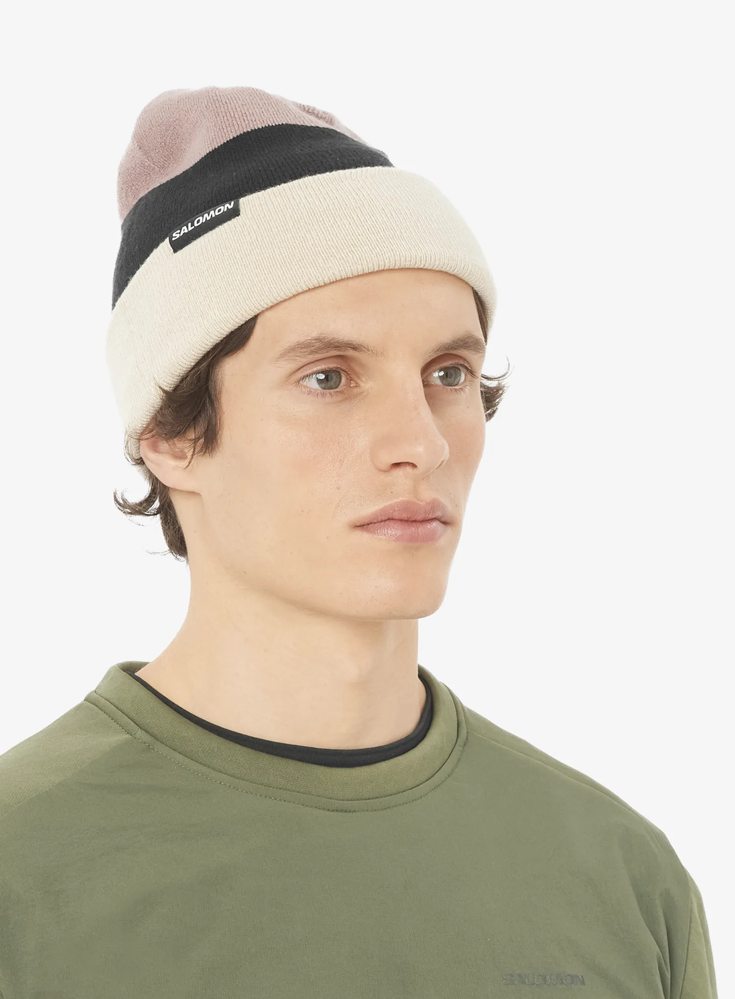 Căciulă de iarna Salomon Flatspin Reversible Beani - black/whisper white/etherea