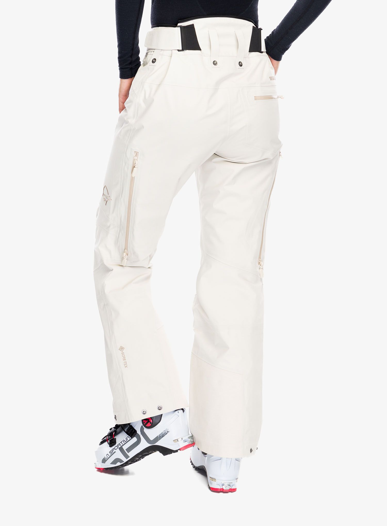 Pantaloni schi femei Norrona Lofoten GORE-TEX Pants - oatmeal